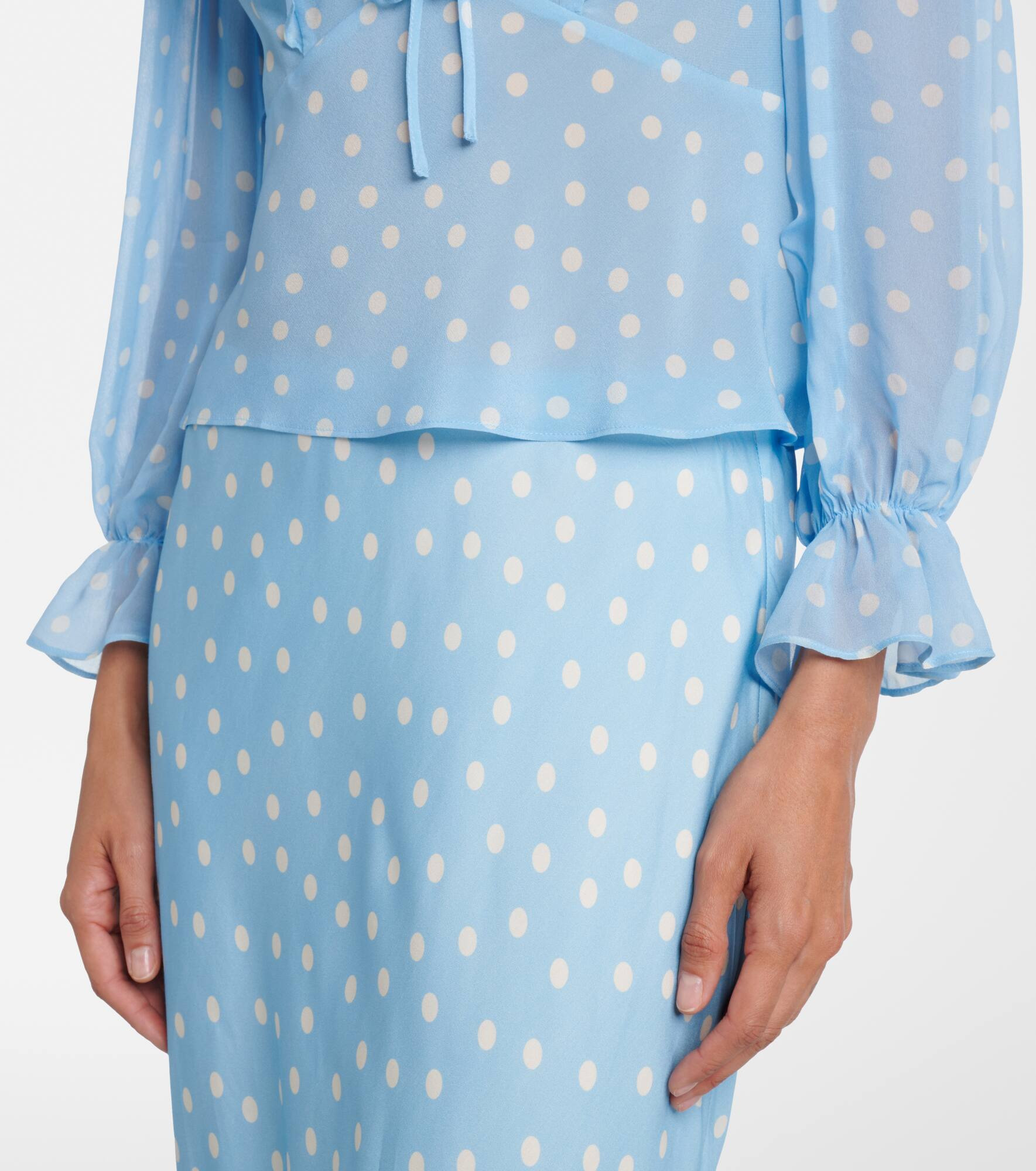 Lasca polka-dot silk top - 5