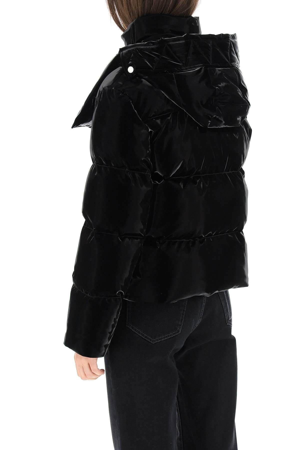 VELVET NYLON DOWN JACKET - 4