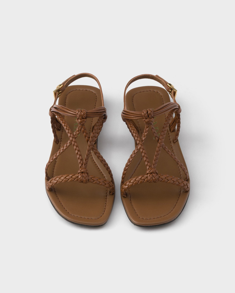Flat leather sandals 3