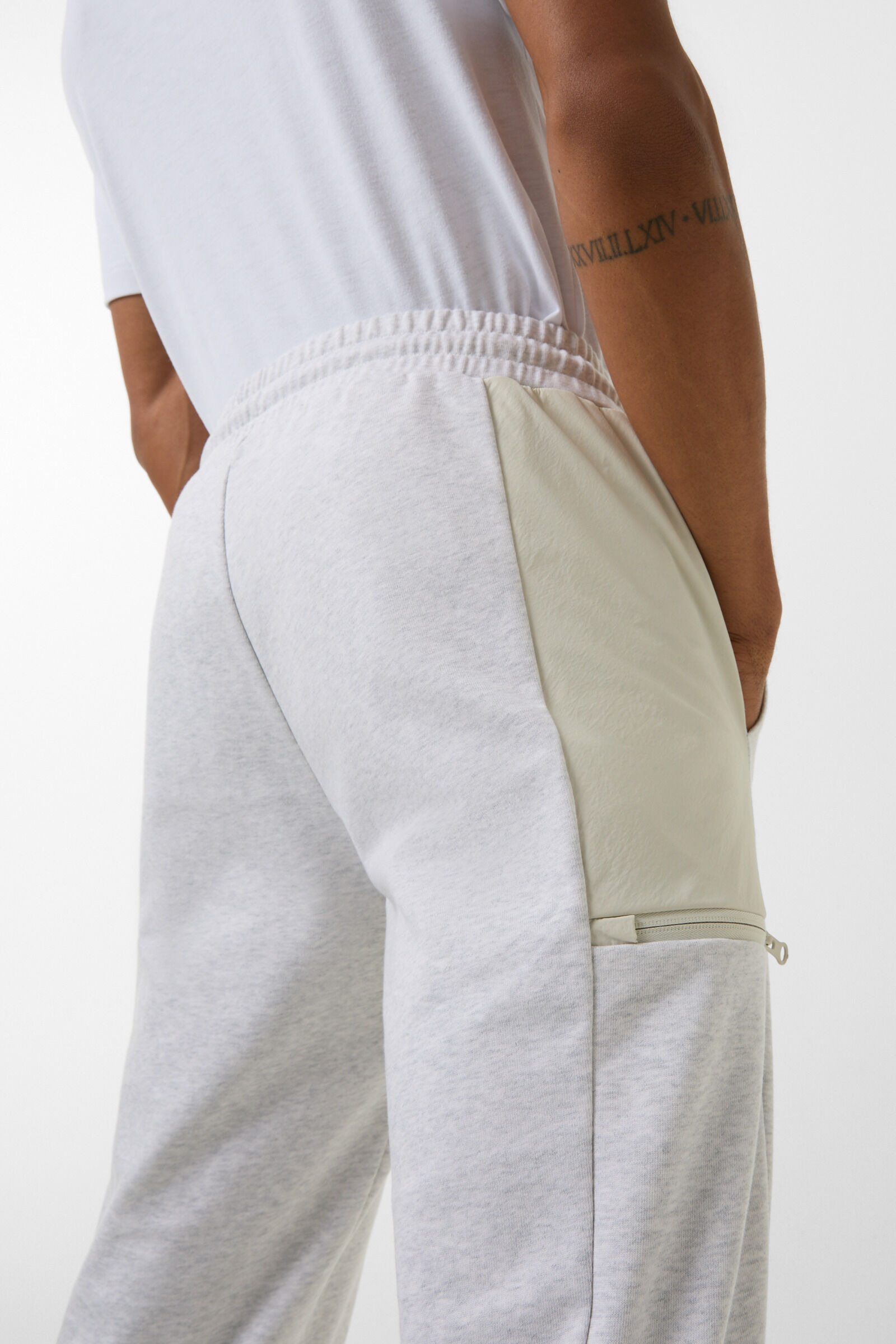 Nilay sweatpants in Light gray/sand - 5