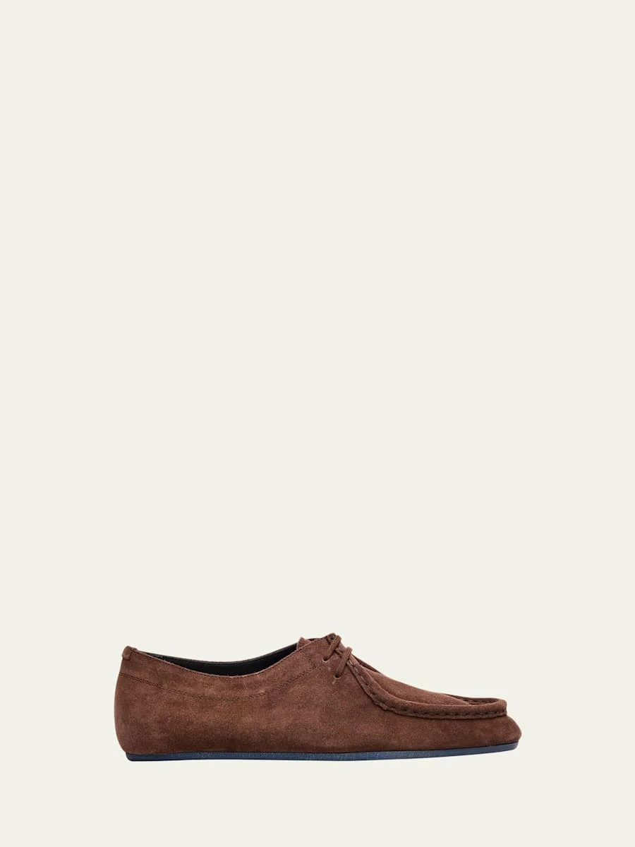 Men's Suede Moccasin Shoes - 1