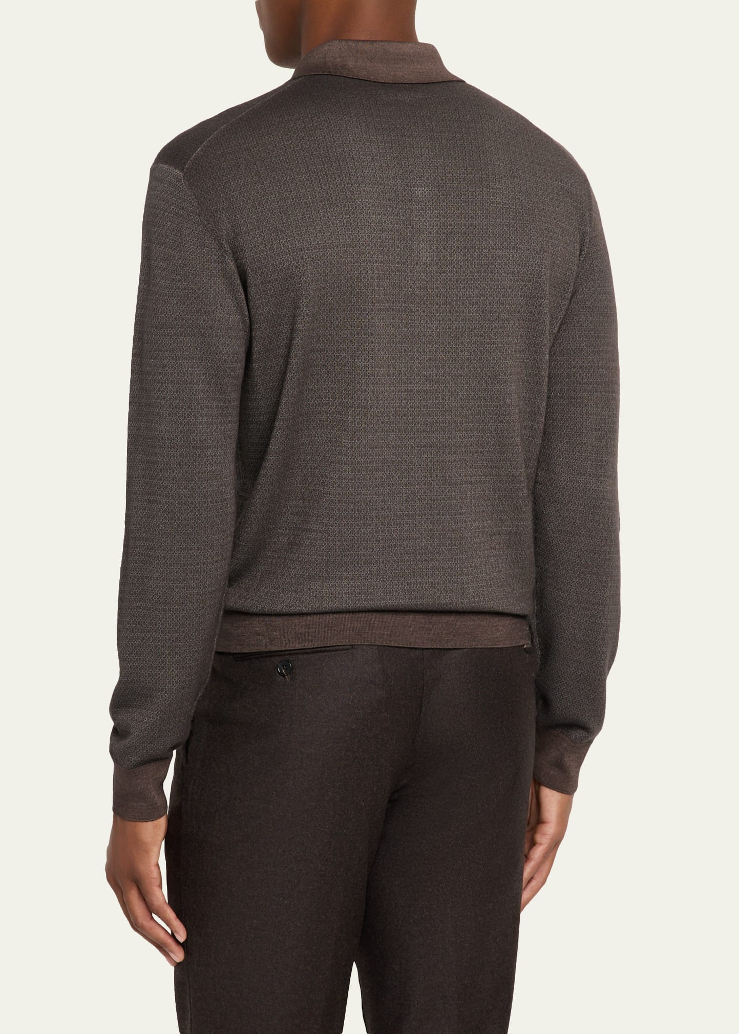 Men's Jacaranda Long-Sleeve Polo Shirt - 3