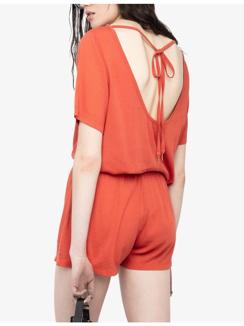 Ella Relaxed-Fit Open-Back Cotton-Blend T-Shirt - 4