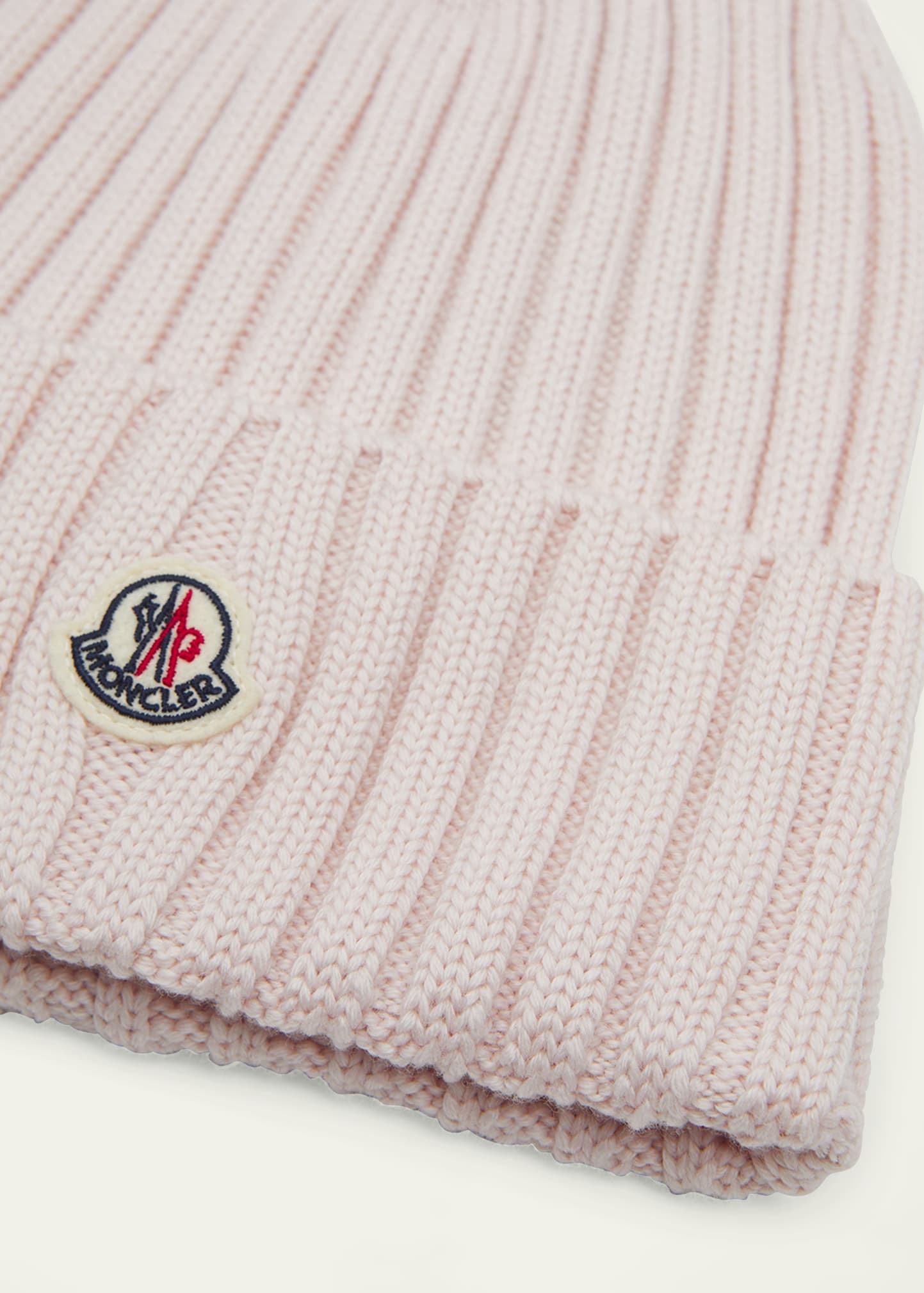 Ribbed Wool Beanie w/ Logo - 2