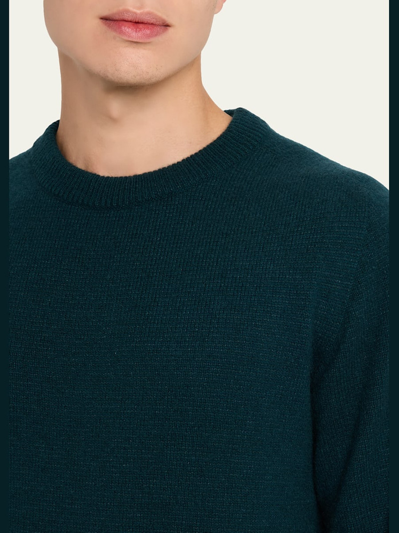 Men's Cashmere and Silk Knit Crewneck Sweater 5