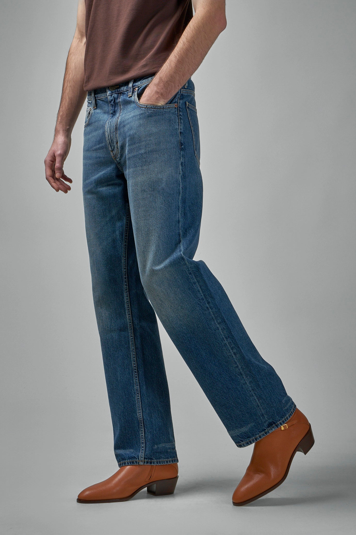 Straight Denim Jeans - 4