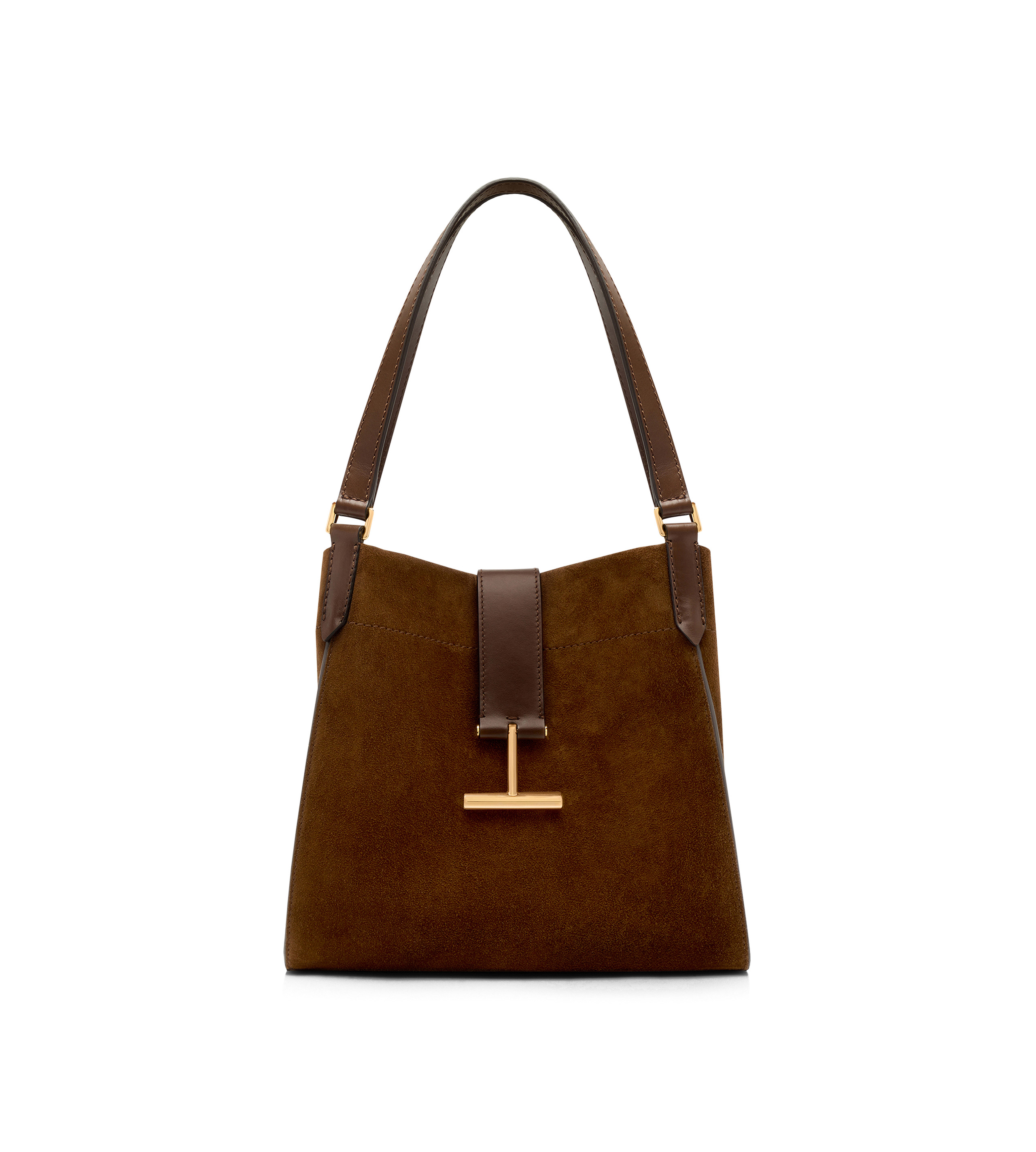 SUEDE AND LEATHER TARA MEDIUM TOTE - 7