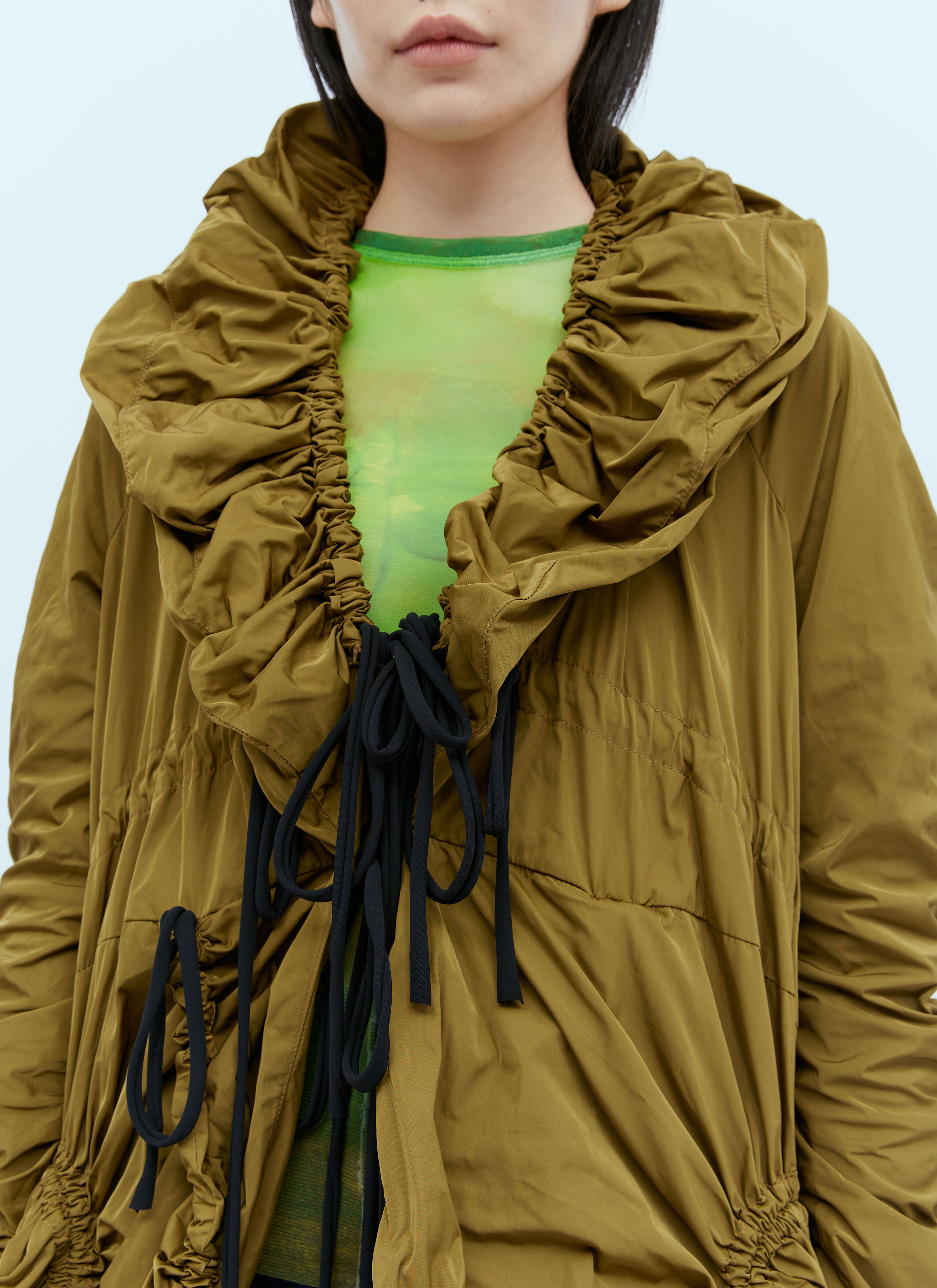 Drapy Hooded Parka - 5