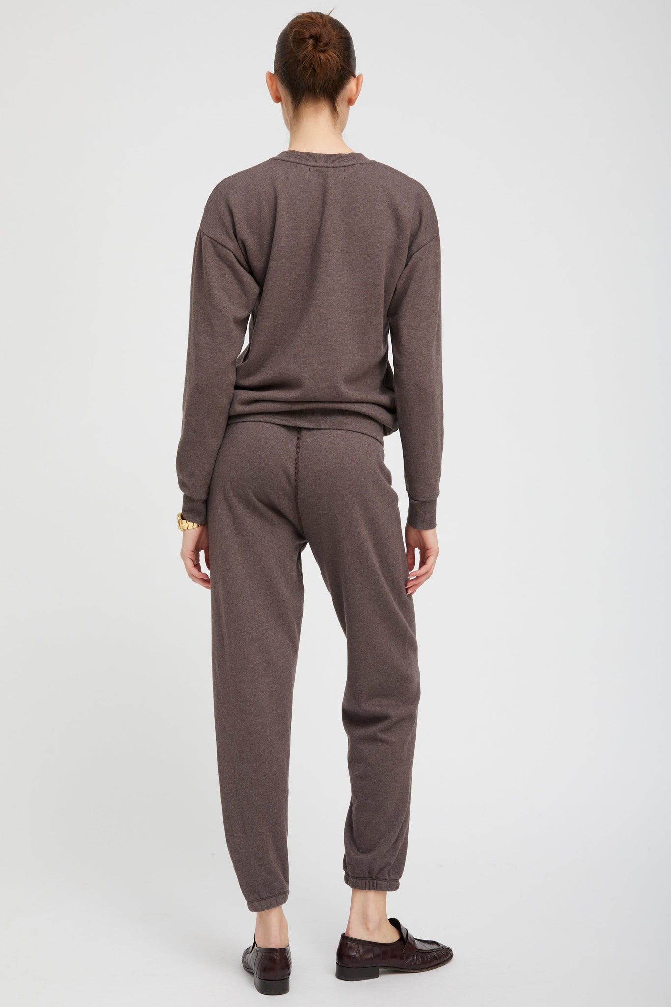 HEATHER BROWN HEART SWEATSHIRT - 4