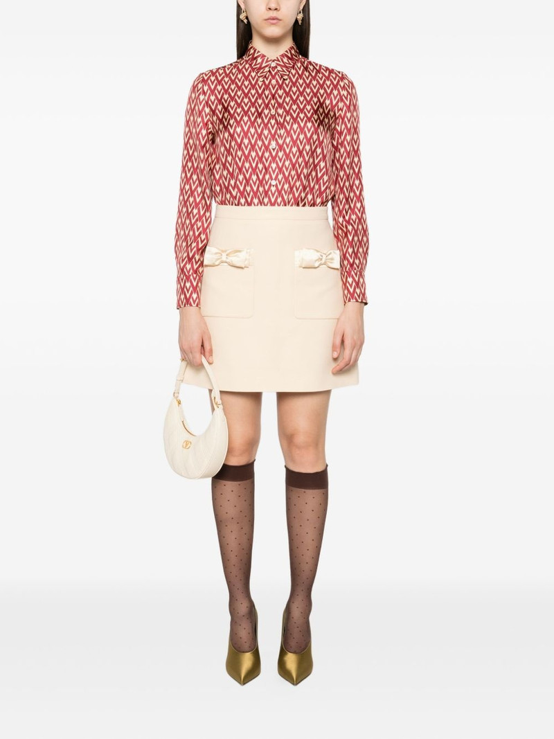 Valentino geometric-print silk shirt outlook