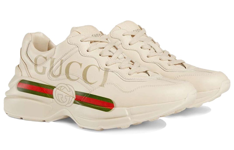 (WMNS) Gucci Rhyton Leather Sneaker 'Logo' 528892-DRW00-9522 - 2