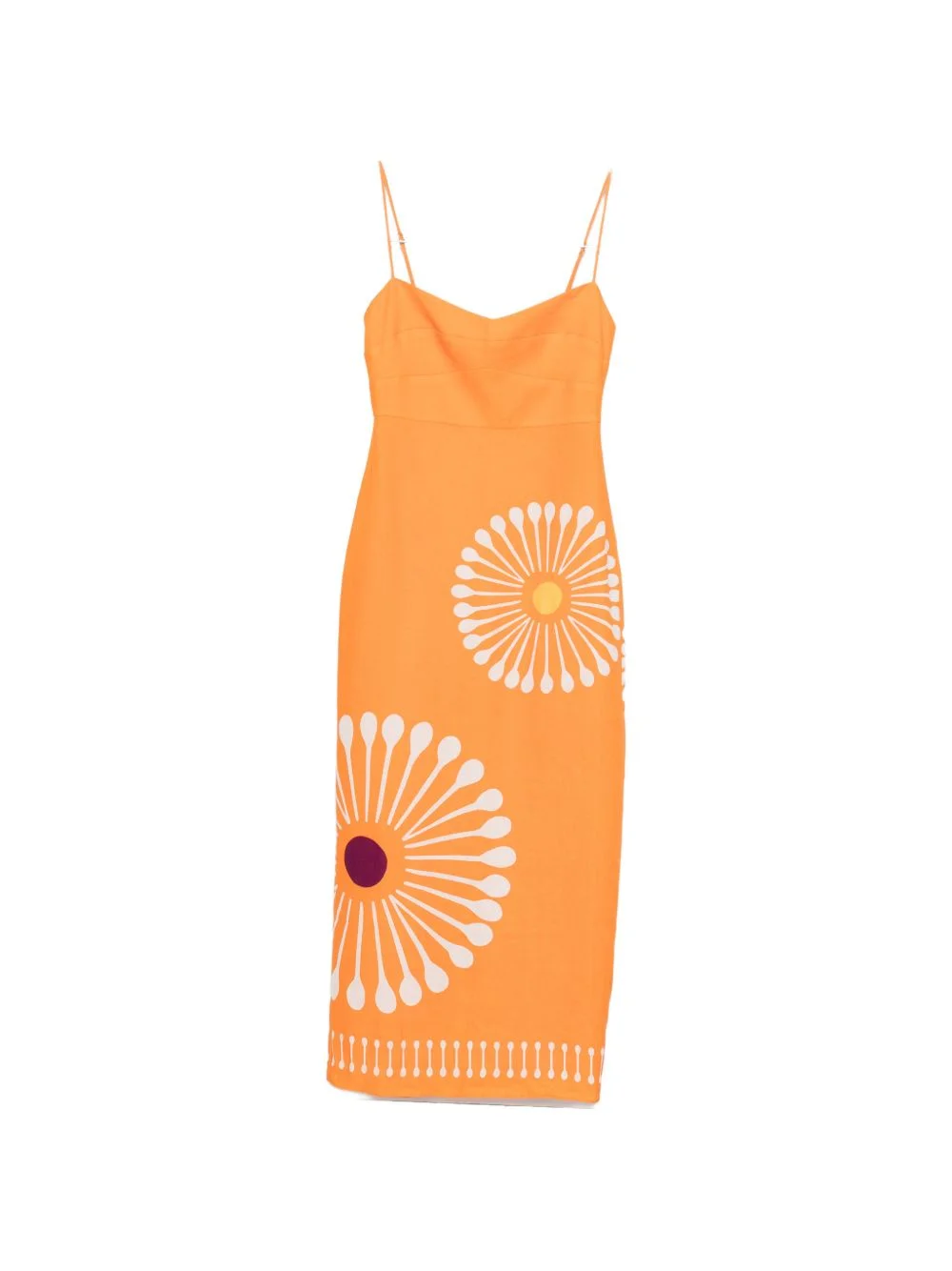 Paloma graphic-print midi dress - 1