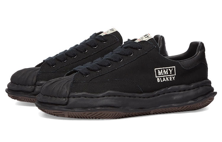 Maison MIHARA YASUHIRO BLAKEY OG Sole Canvas Low-top Sneaker 'Black' A08FW735-BLKBLK - 2