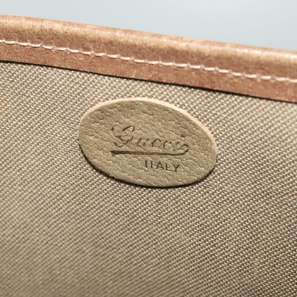 GUCCI GG Supreme Web Sherry Line Tote Bag Pvc Beige Red Green - 10