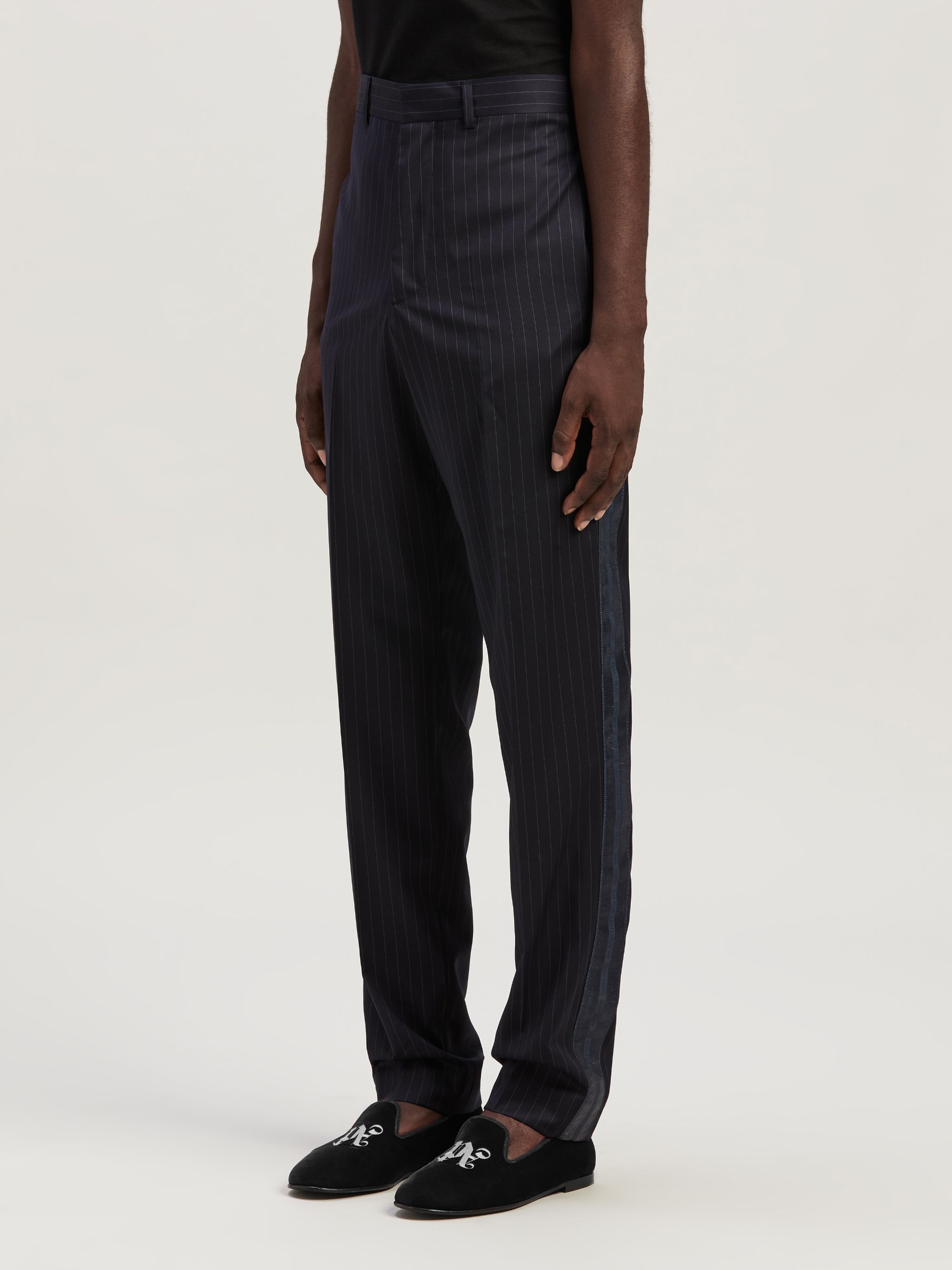 PINSTRIPES SLIM SUIT PANTS - 4