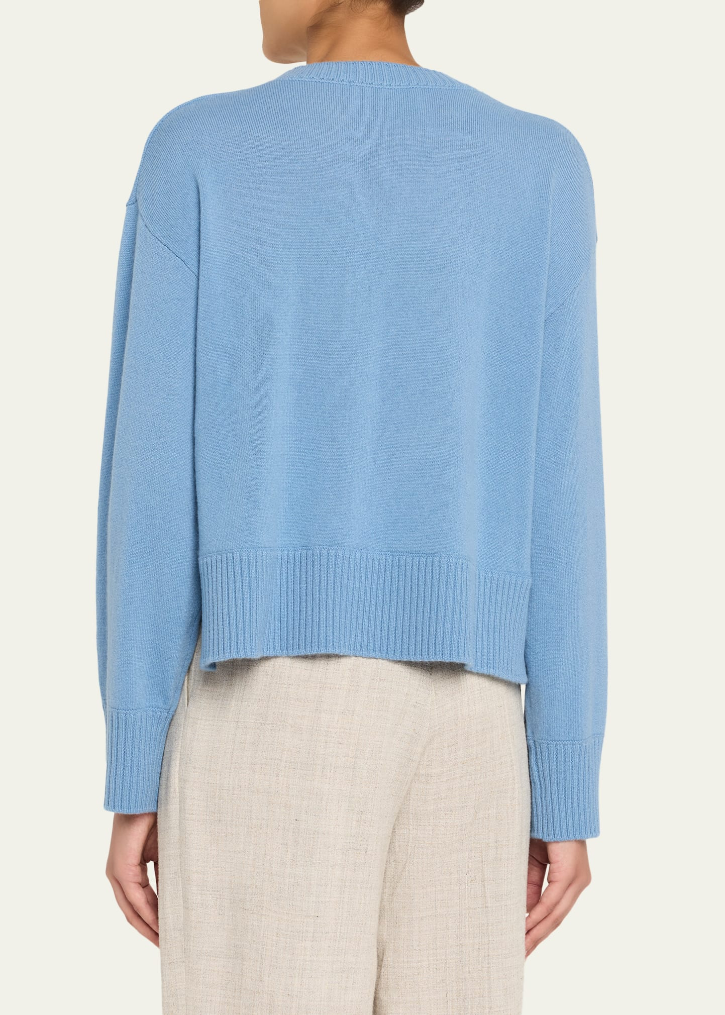 Nicky Crewneck Cashmere-Blend Sweater - 3