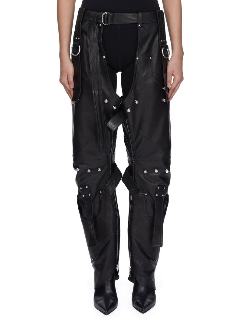 Black Concordians Leo Prothmann Edition Chaps Leather Trousers - 1