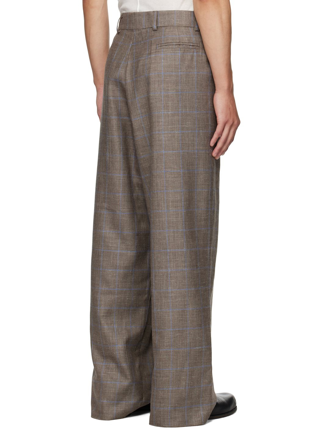 Brown & Blue N°80 Ultrawidepleated Trousers - 3