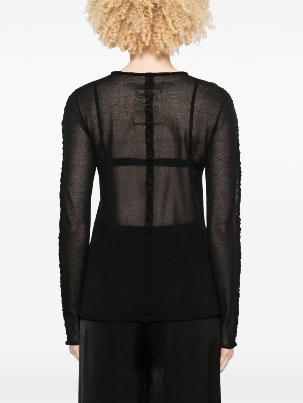 ruched-detailed top - 4