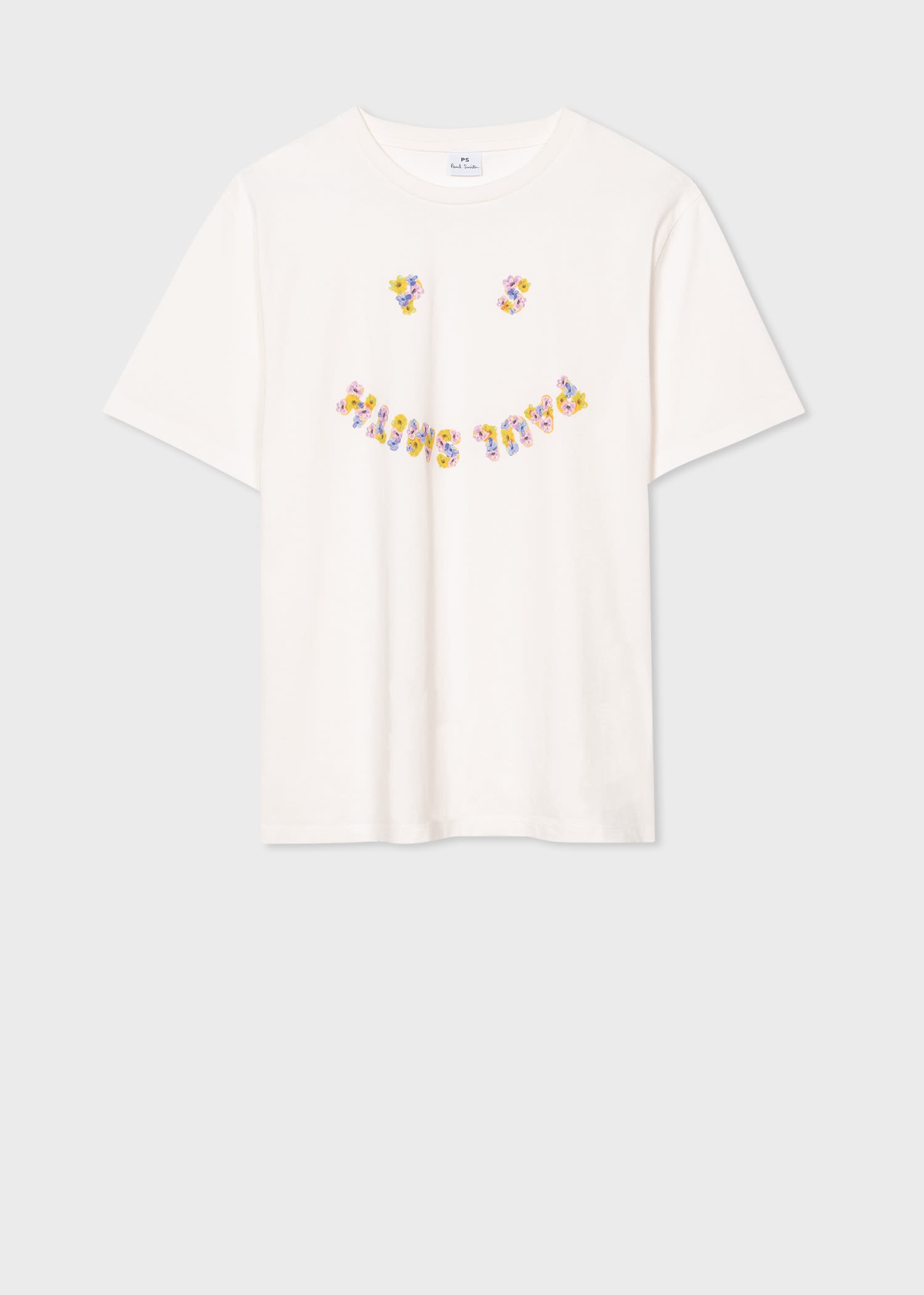'Floral Happy' Print T-Shirt - 1