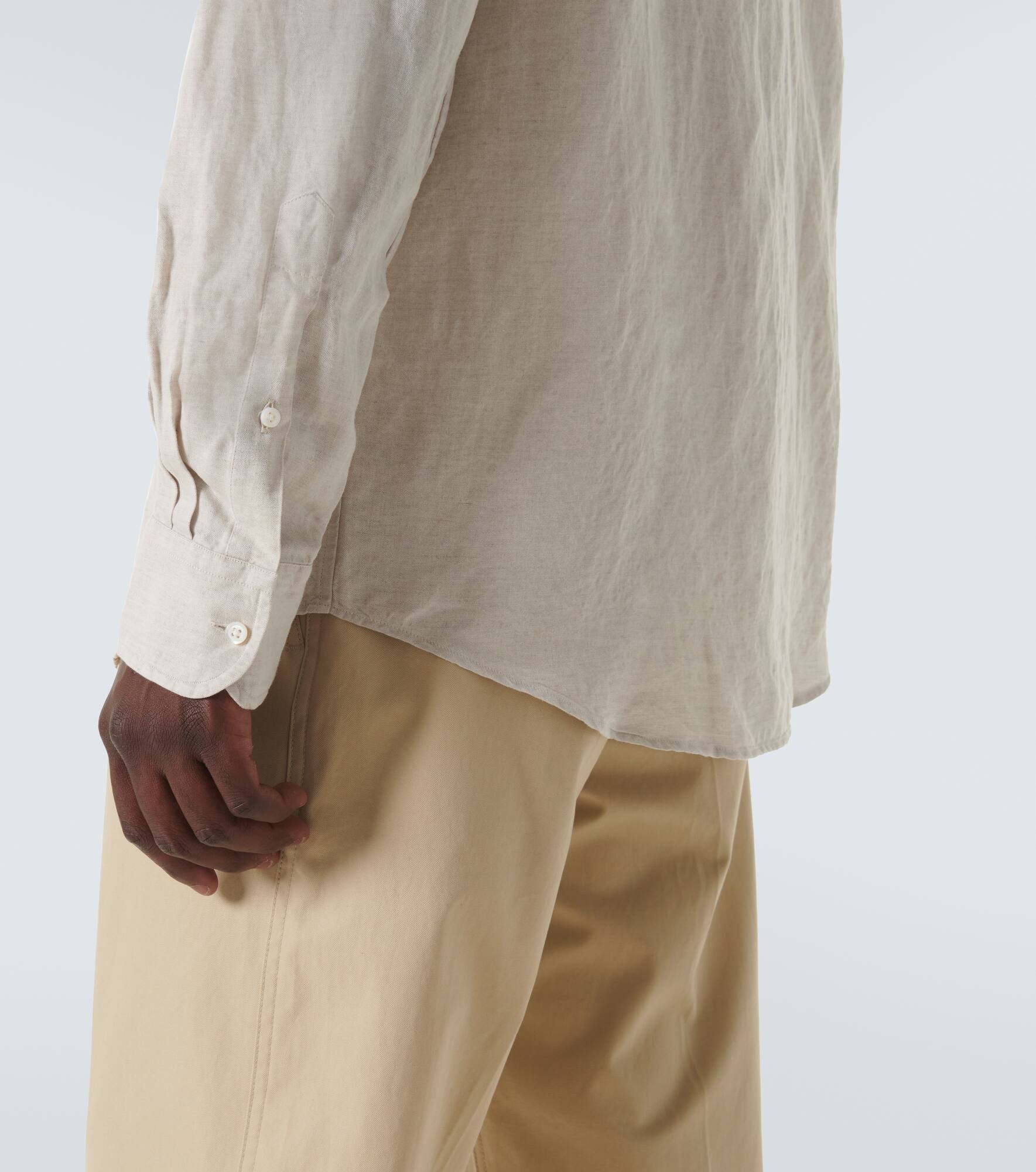 Linen-blend shirt - 6