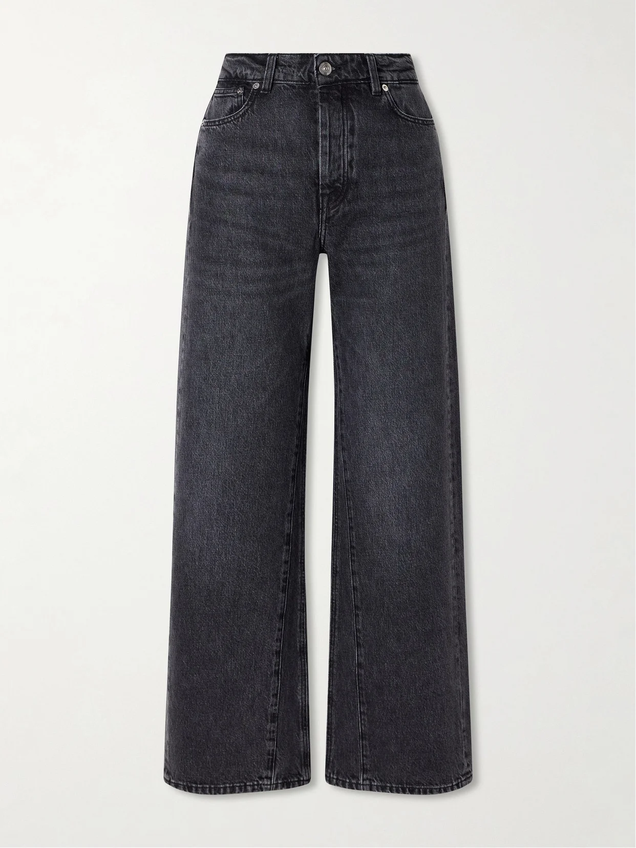 Treble Cut High-rise Wide-leg Jeans - 1