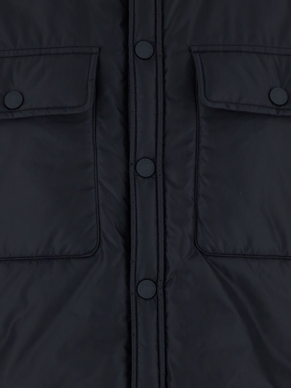 double-pocket padded shirt jacket - 3