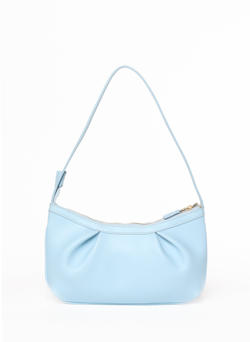 Dimple Pochette Leather Blue 1