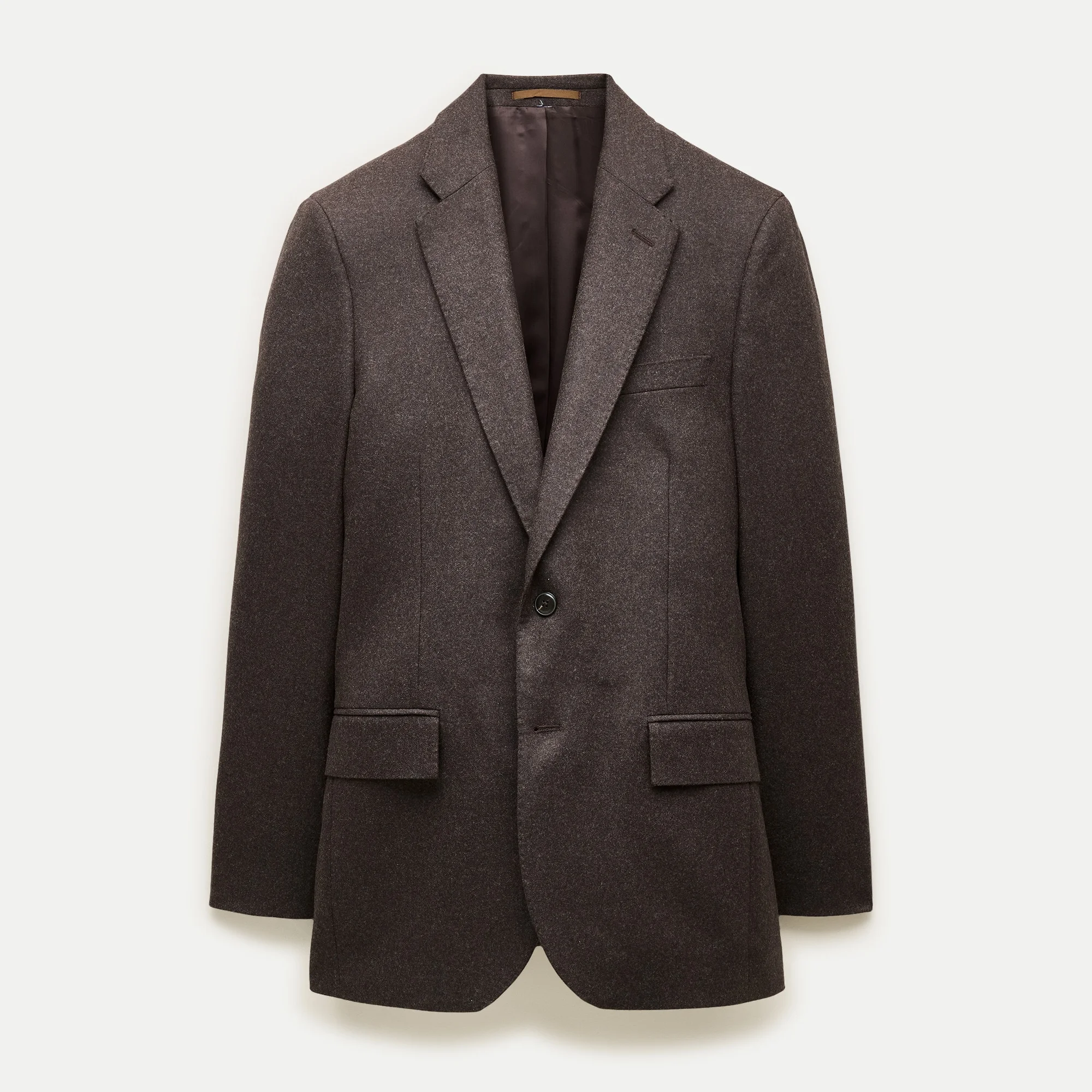 Ludlow Slim-fit suit jacket in Italian wool flannel - 1