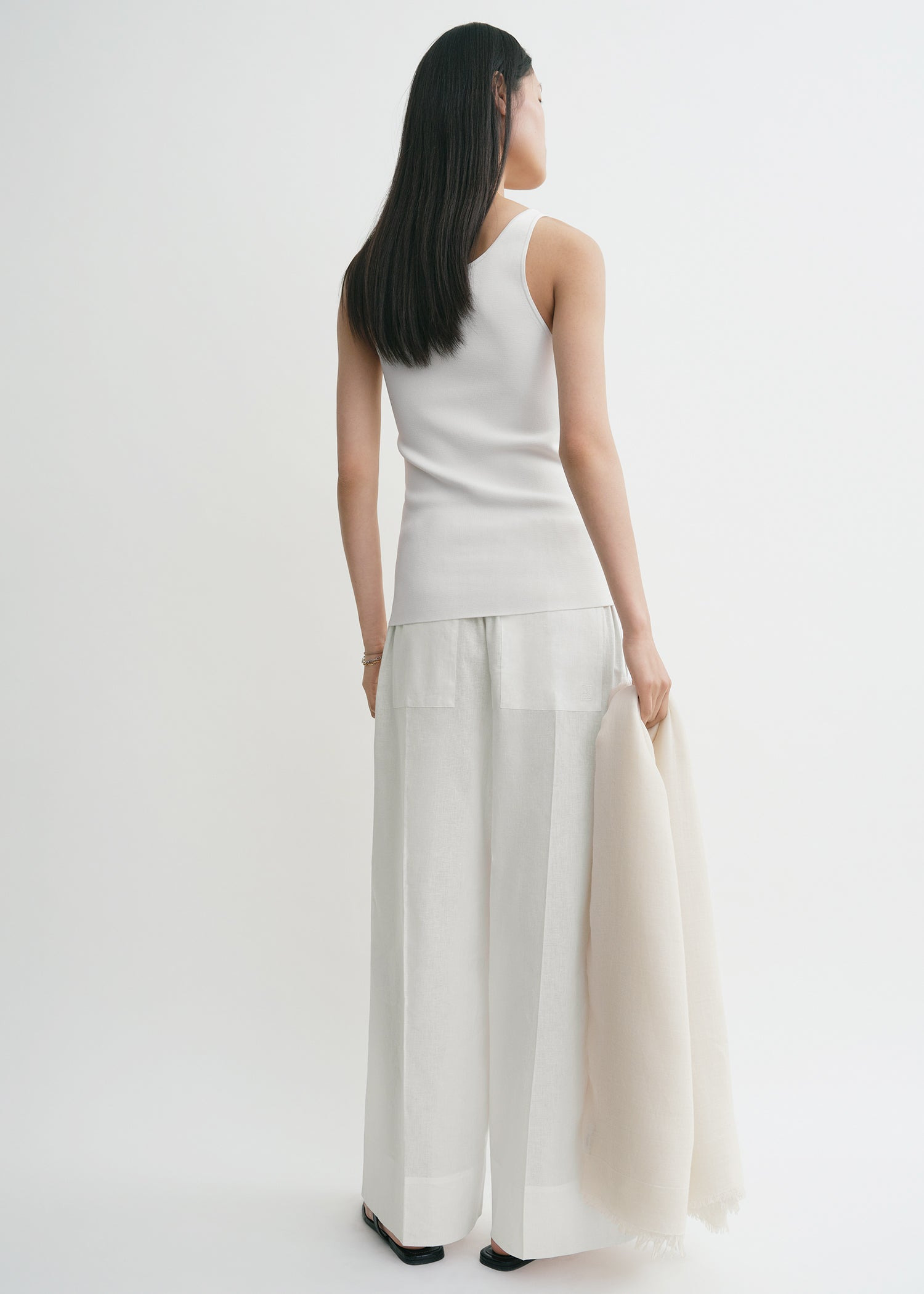 Compact knit tank white - 4