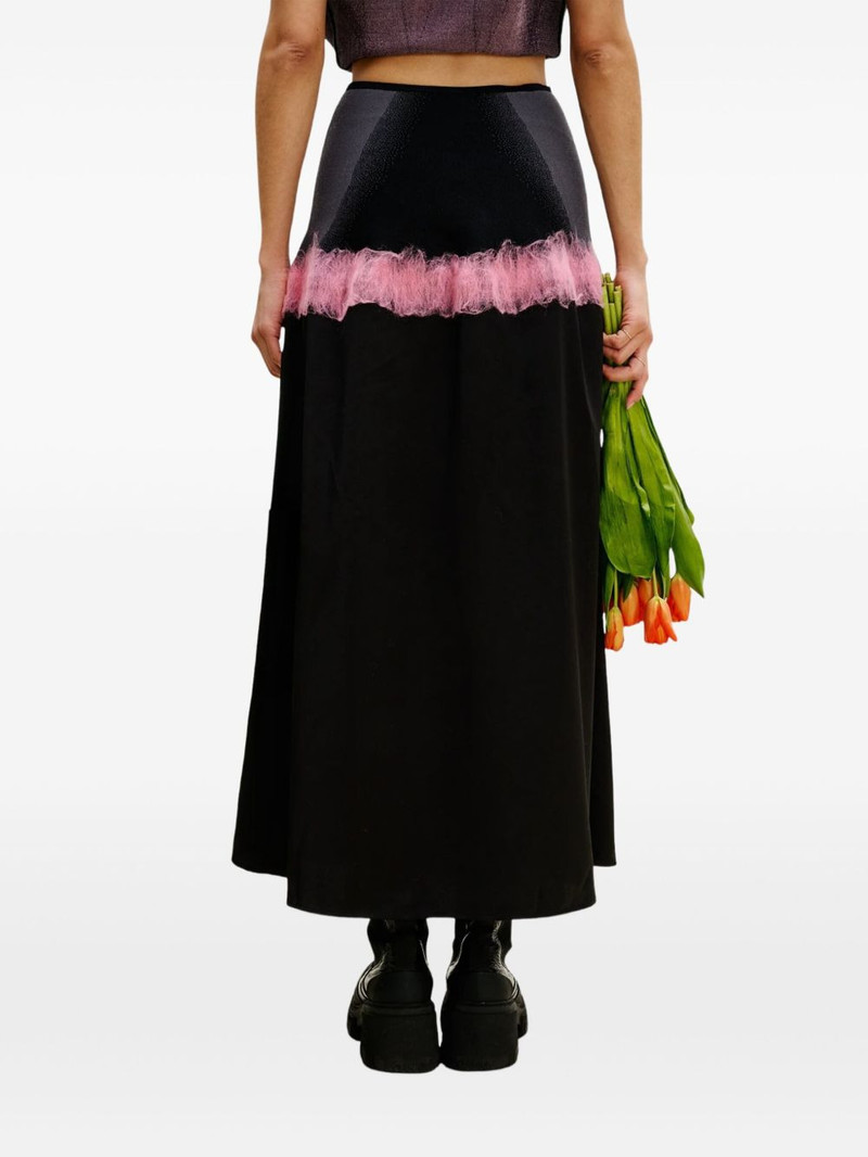 needle-punch ruffled skirt 4