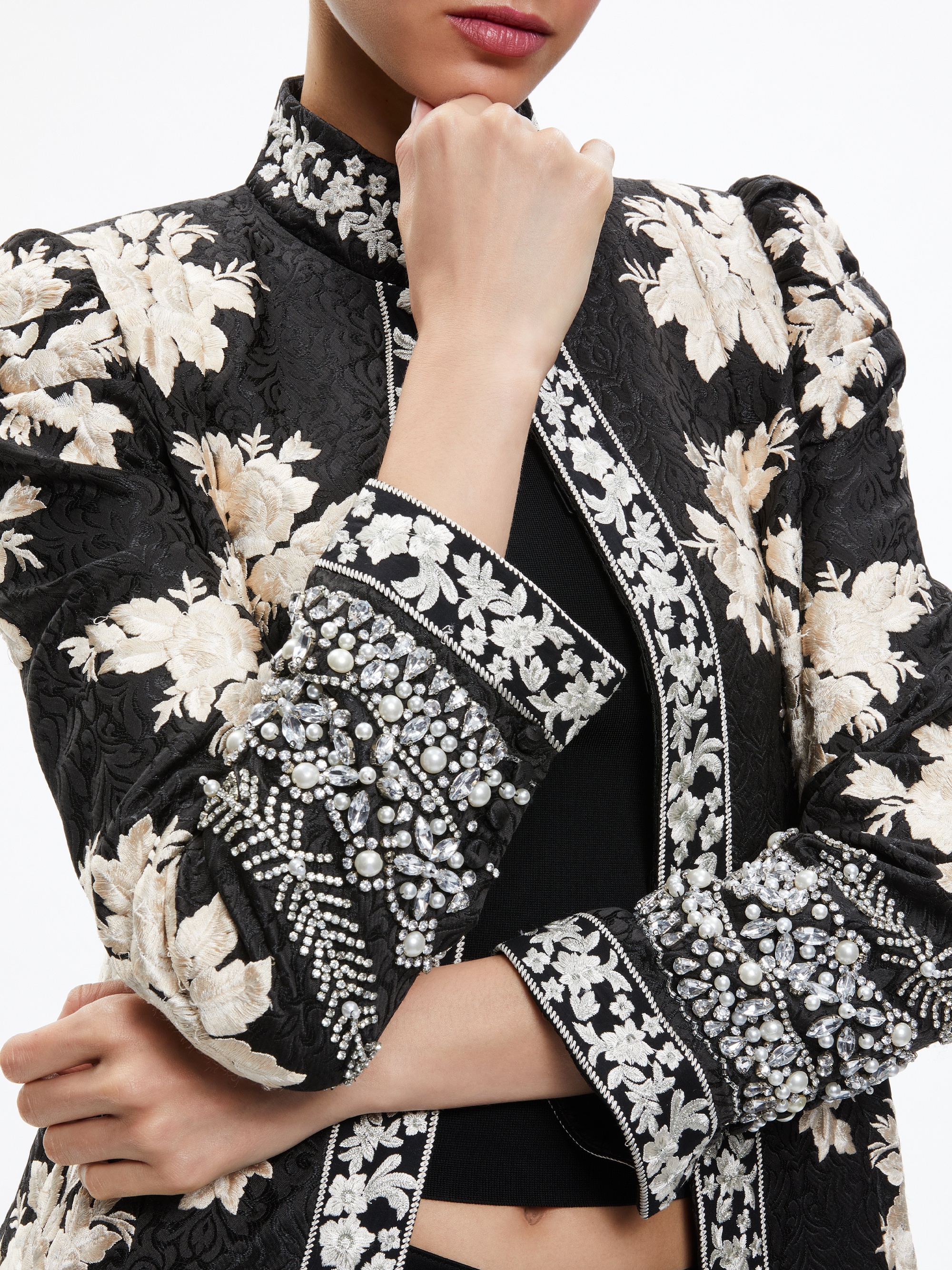 THOMAS EMBROIDERED MAXI COAT - 5