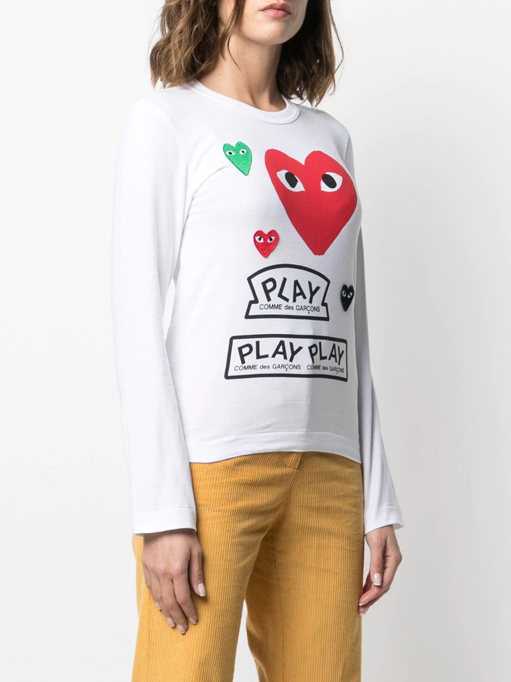 long-sleeved multi-logo T-shirt - 3