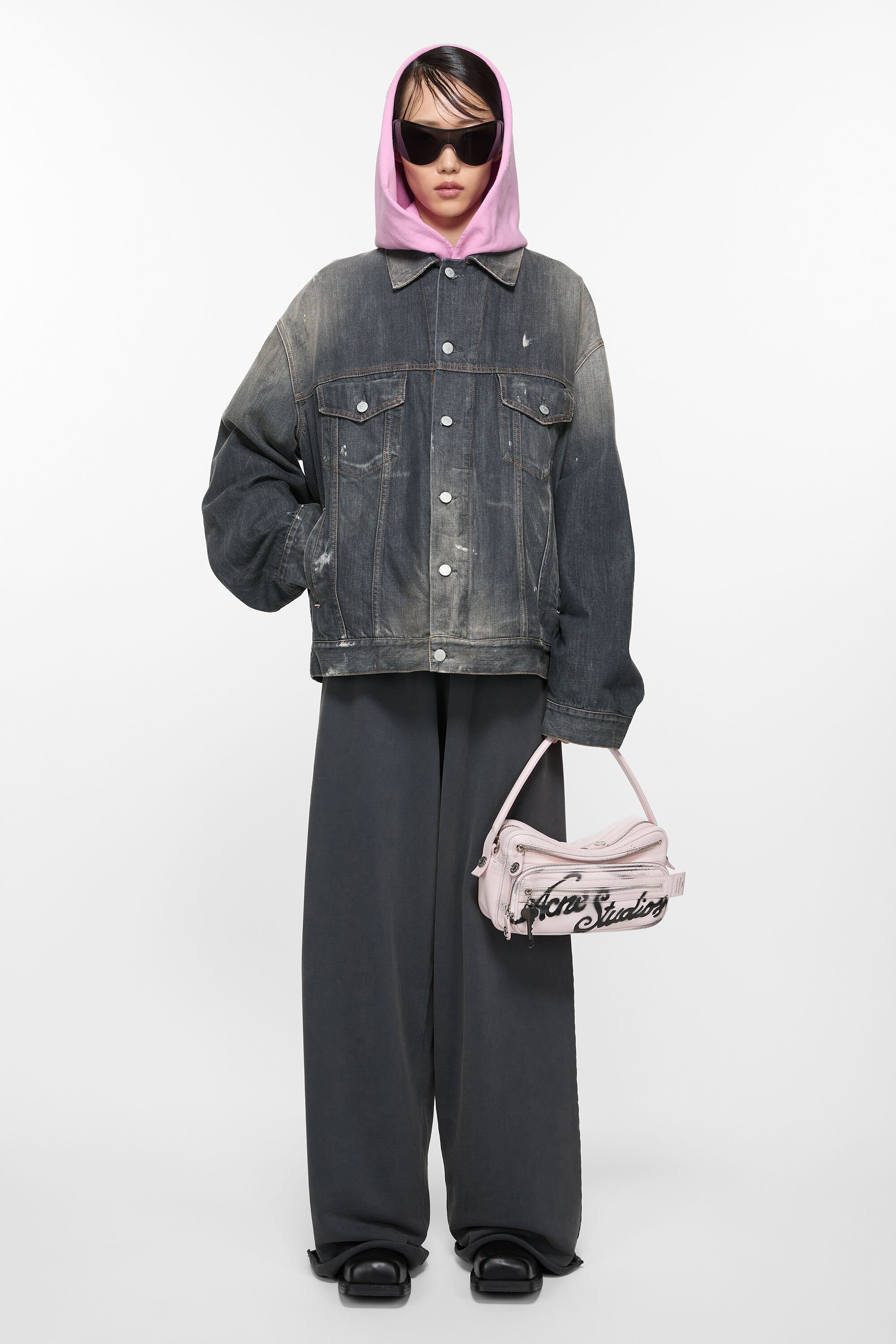 Denim jacket - Oversized fit - Black - 2