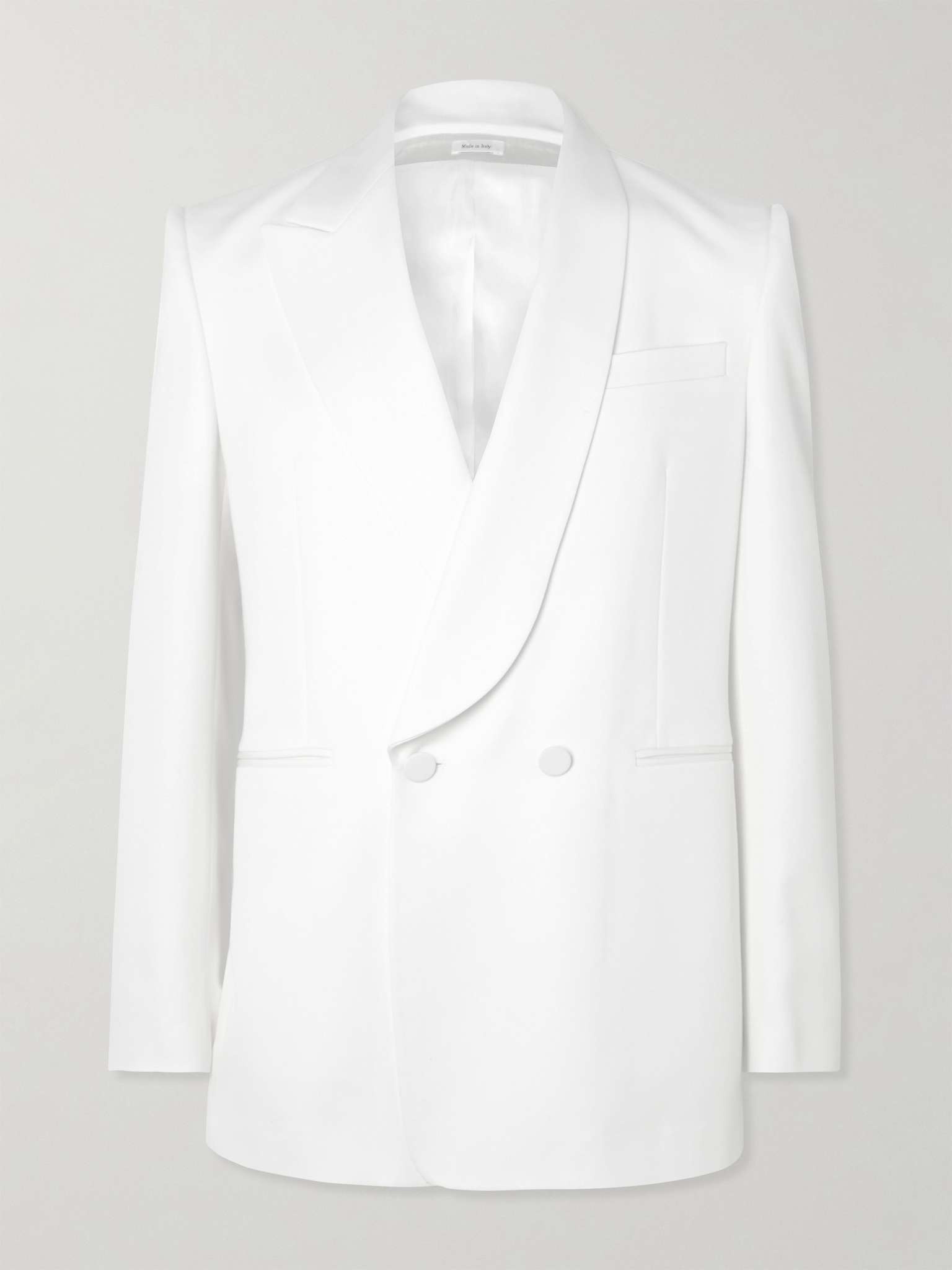 Double-Breasted Wool-Twill Suit Jacket - 1