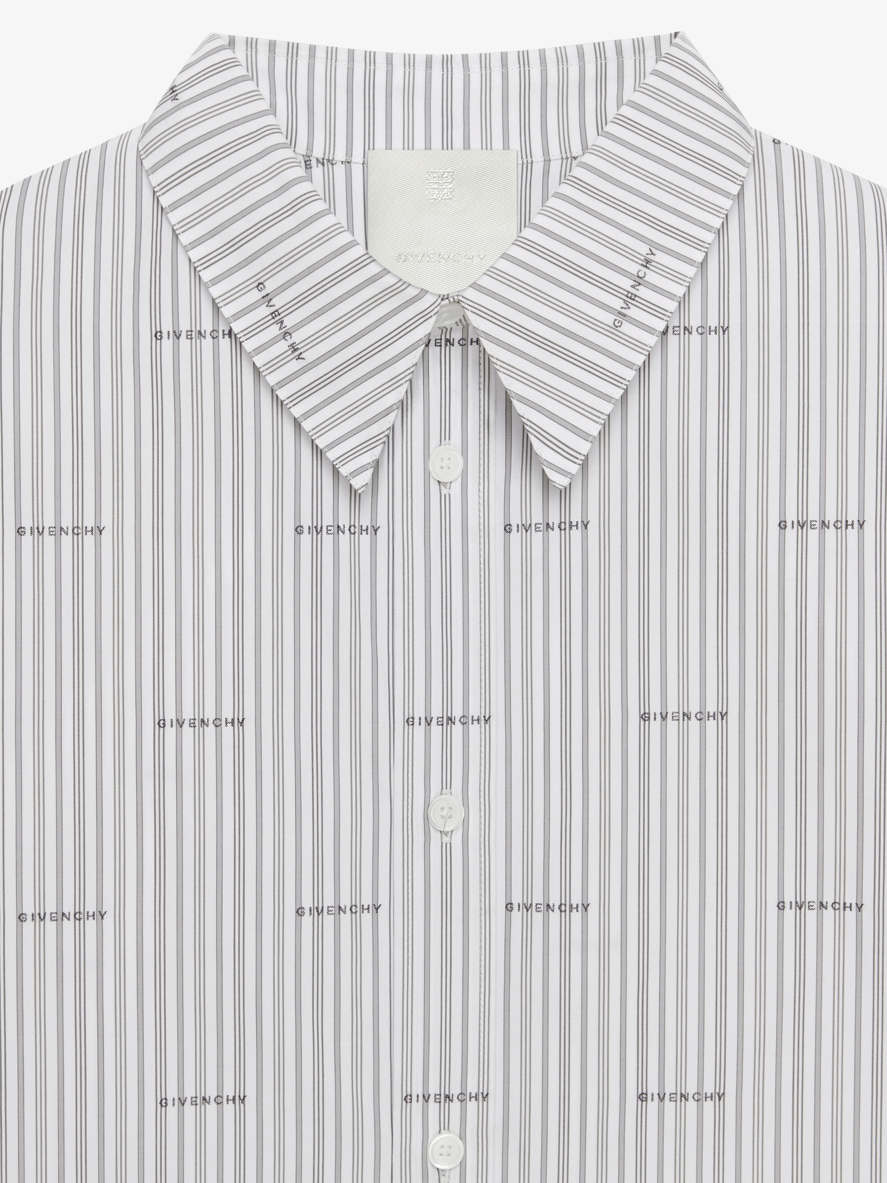 GIVENCHY BOXY FIT SHIRT IN POPLIN WITH STRIPES - 5