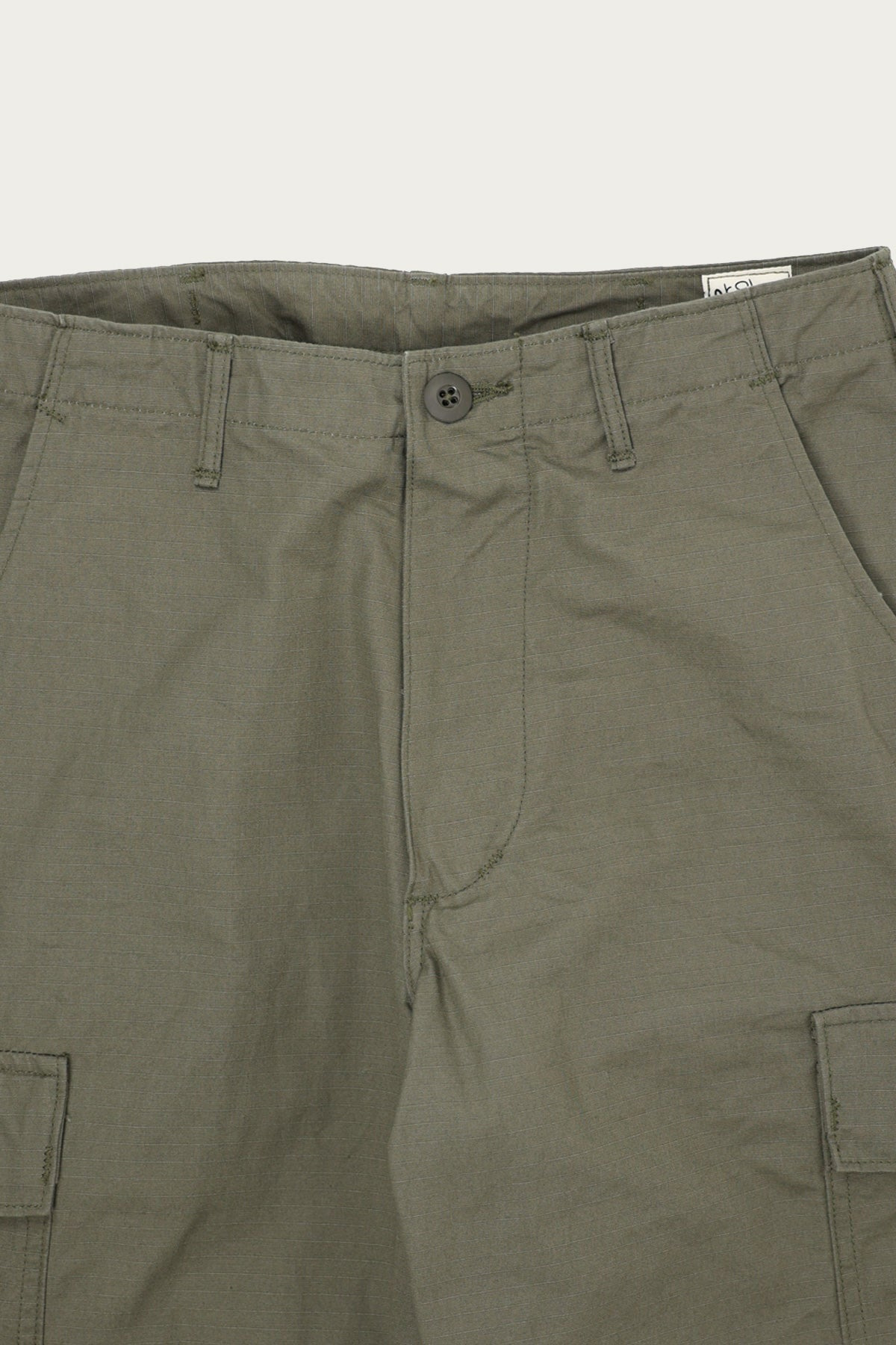 Vintage Fit 6 Pocket Cargo Pant - Olive Ripstop - 2