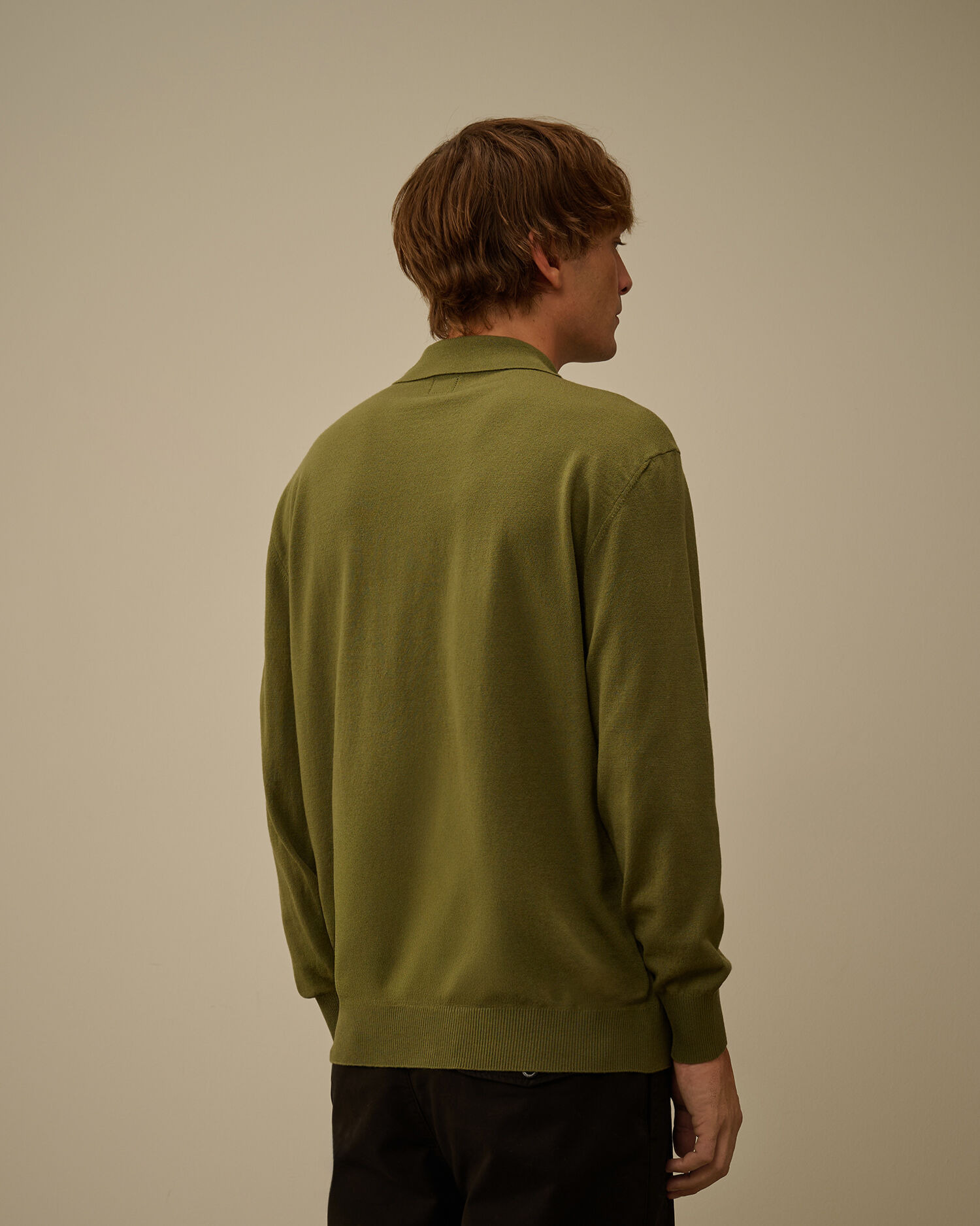 Extrafine Merino Wool Polo Sweater - 4