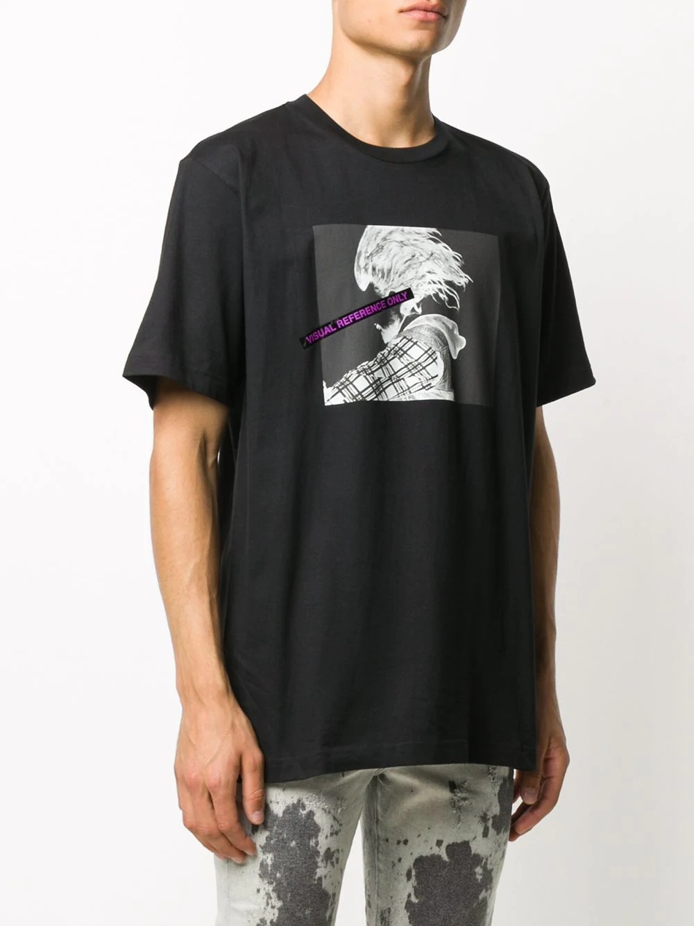 negative photo print T-shirt - 3