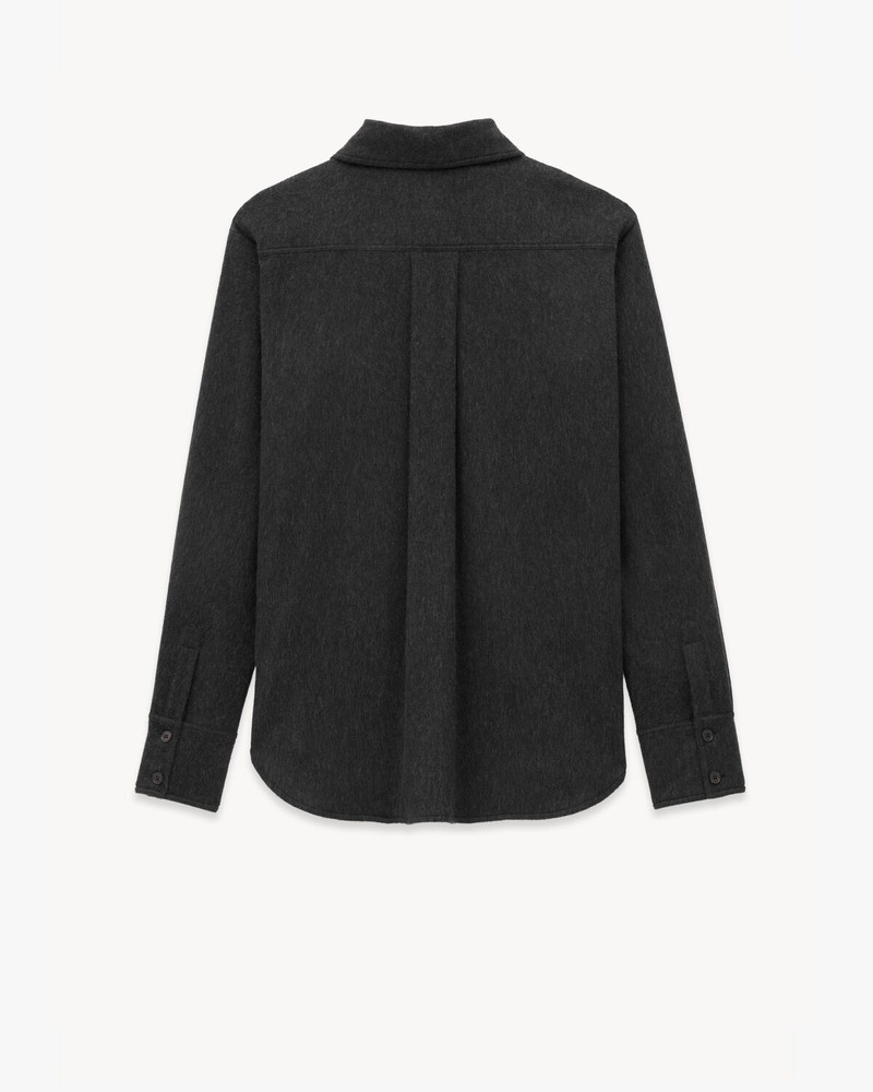 SAINT LAURENT SHIRT IN CASHMERE AND WOOL outlook
