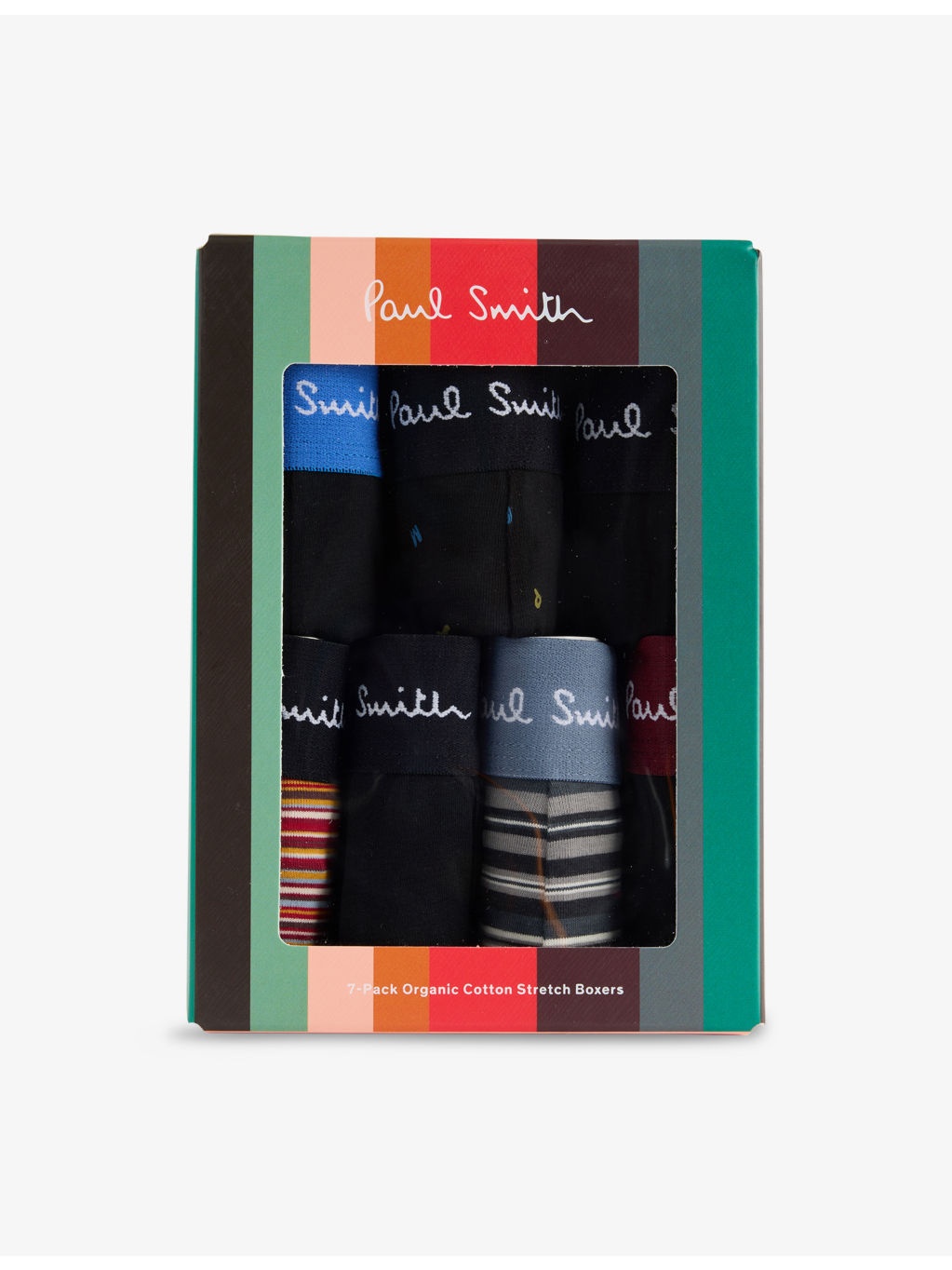 Striped Logo-Branded Pack Of Seven Cotton-Jersey Trunks - 1