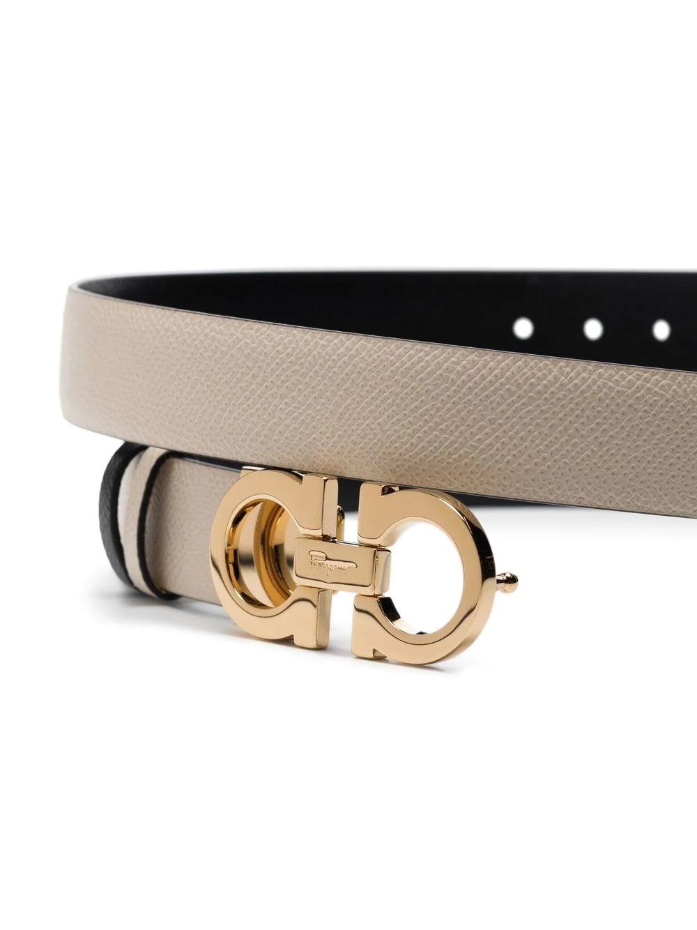 Donna logo-plaque reversible belt - 3