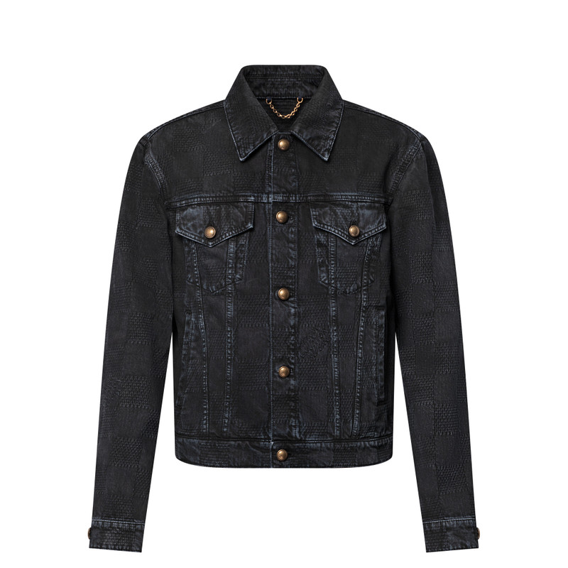 57th Street NYC Damier Denim Trucker Jacket 1