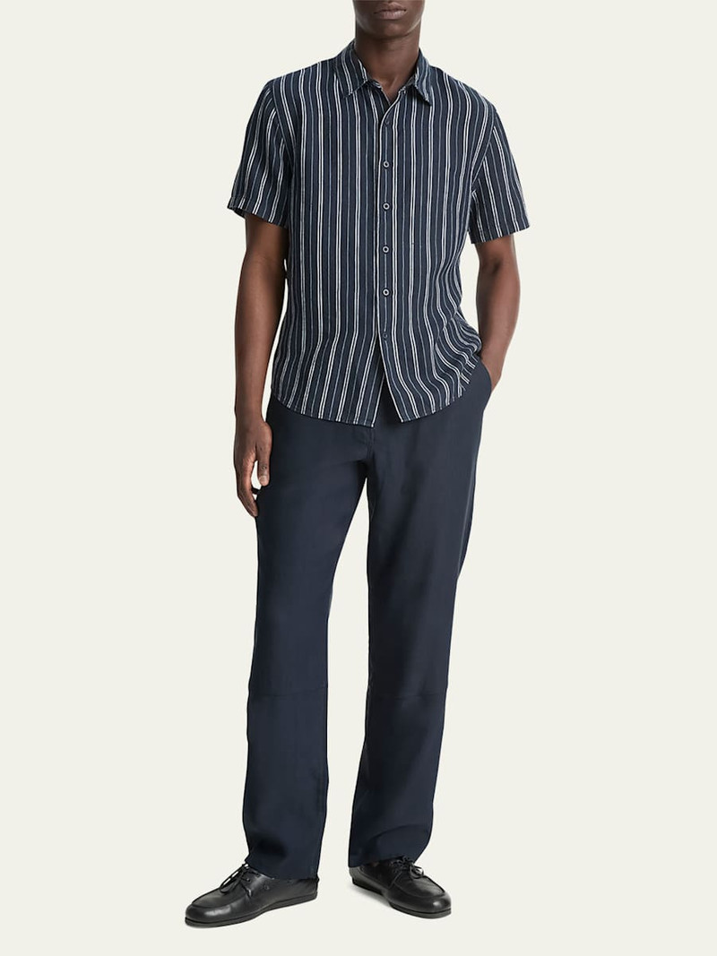 Vince Men's Classic Striped Sport Shirt outlook