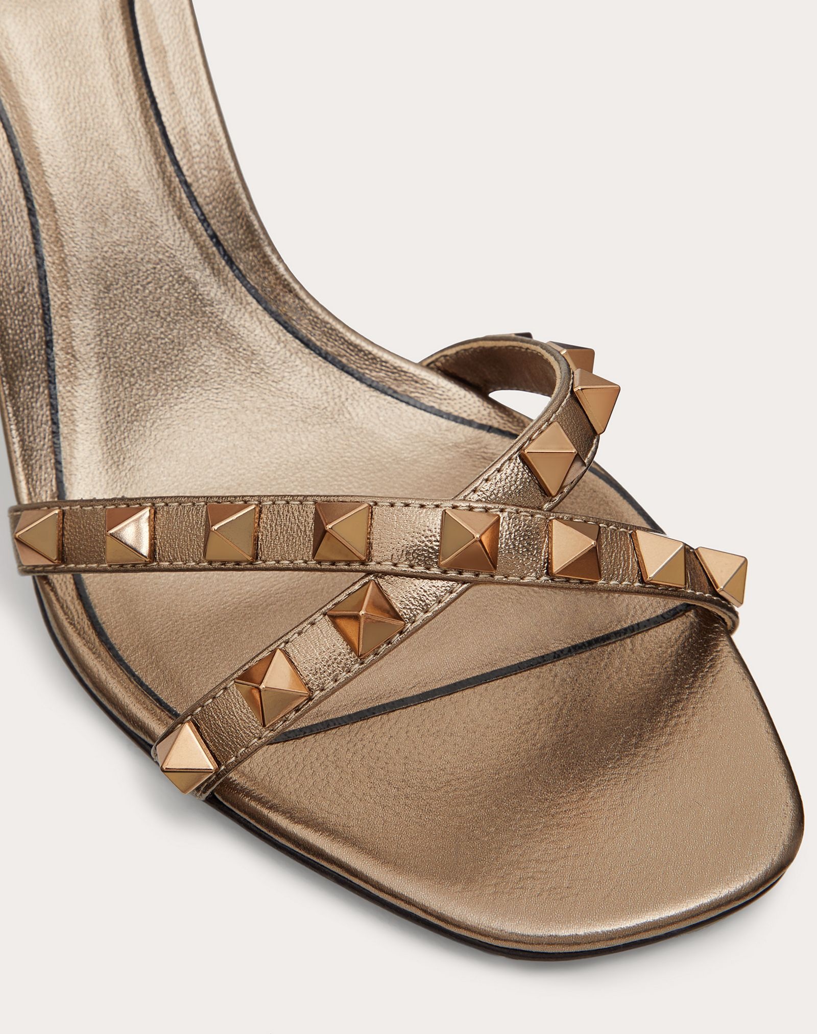 Rockstud Flair Laminated Nappa Sandal 85 mm - 5