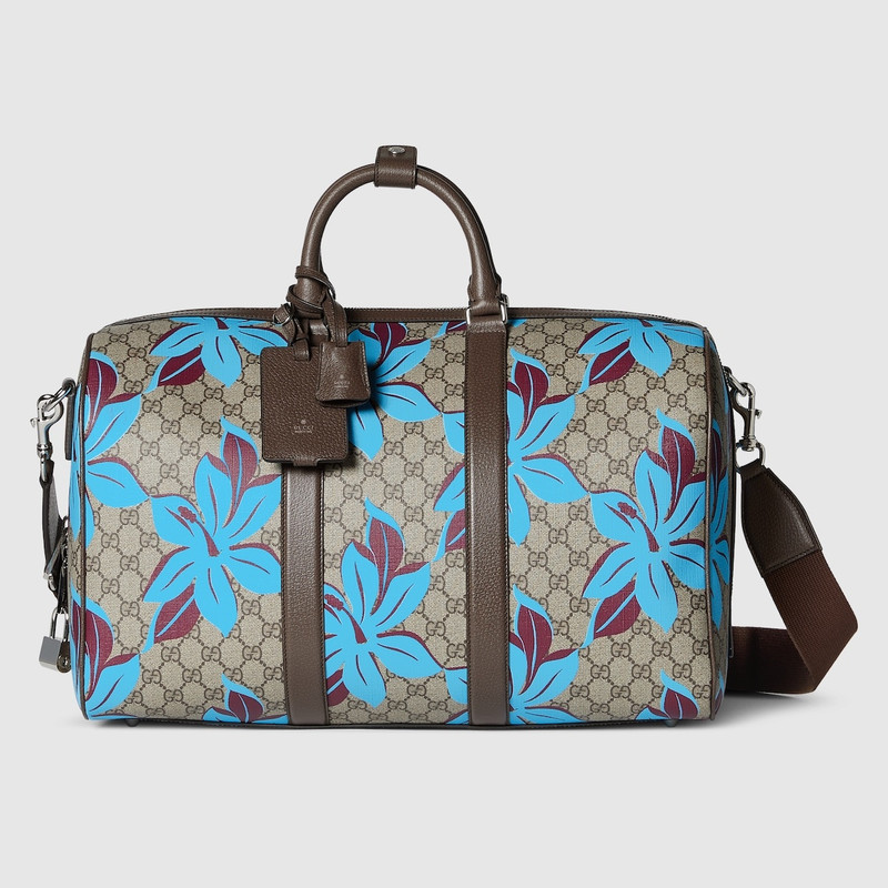 GG printed duffle bag 1