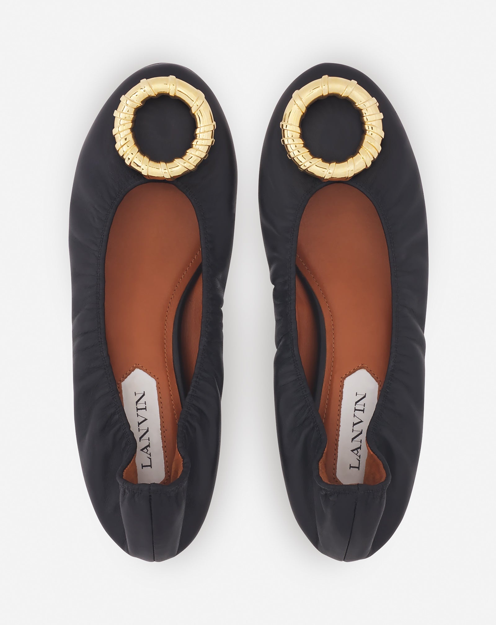 MELODIE LEATHER BALLERINA FLAT - 3