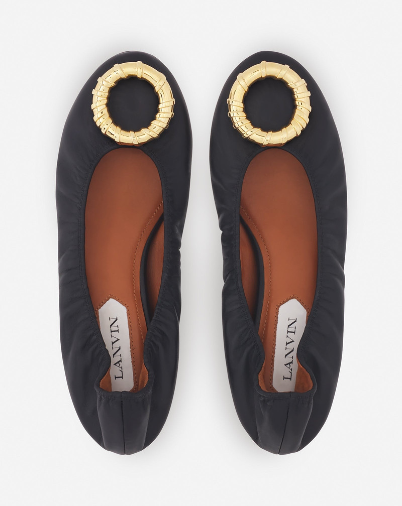 MELODIE LEATHER BALLERINA FLAT 3