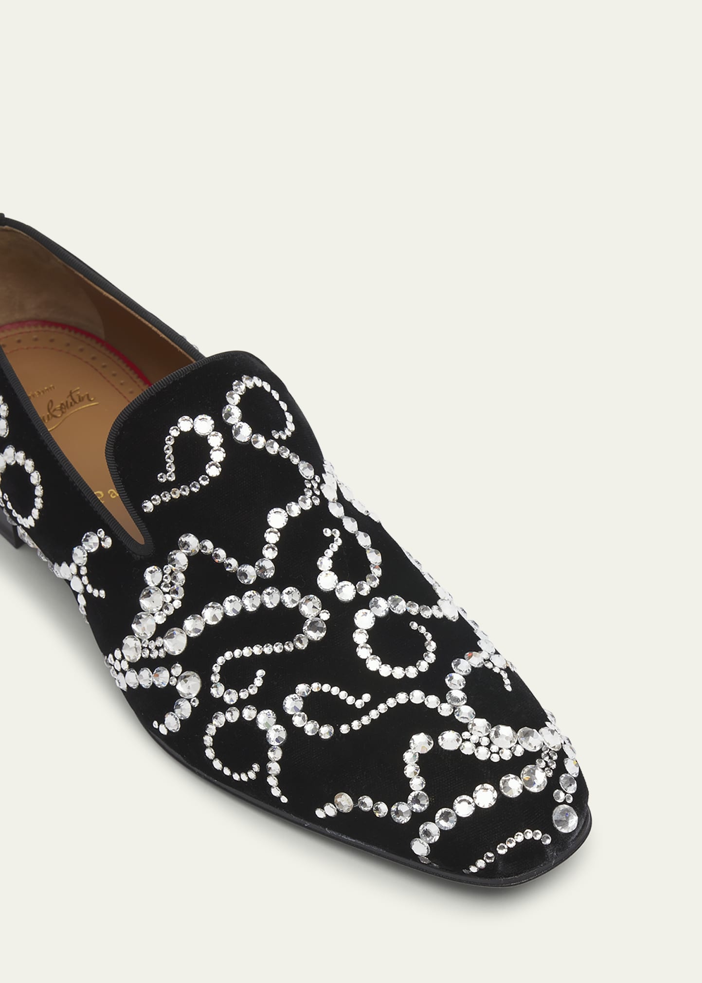 Men's Octodandelion Crystal Velvet Loafers - 5