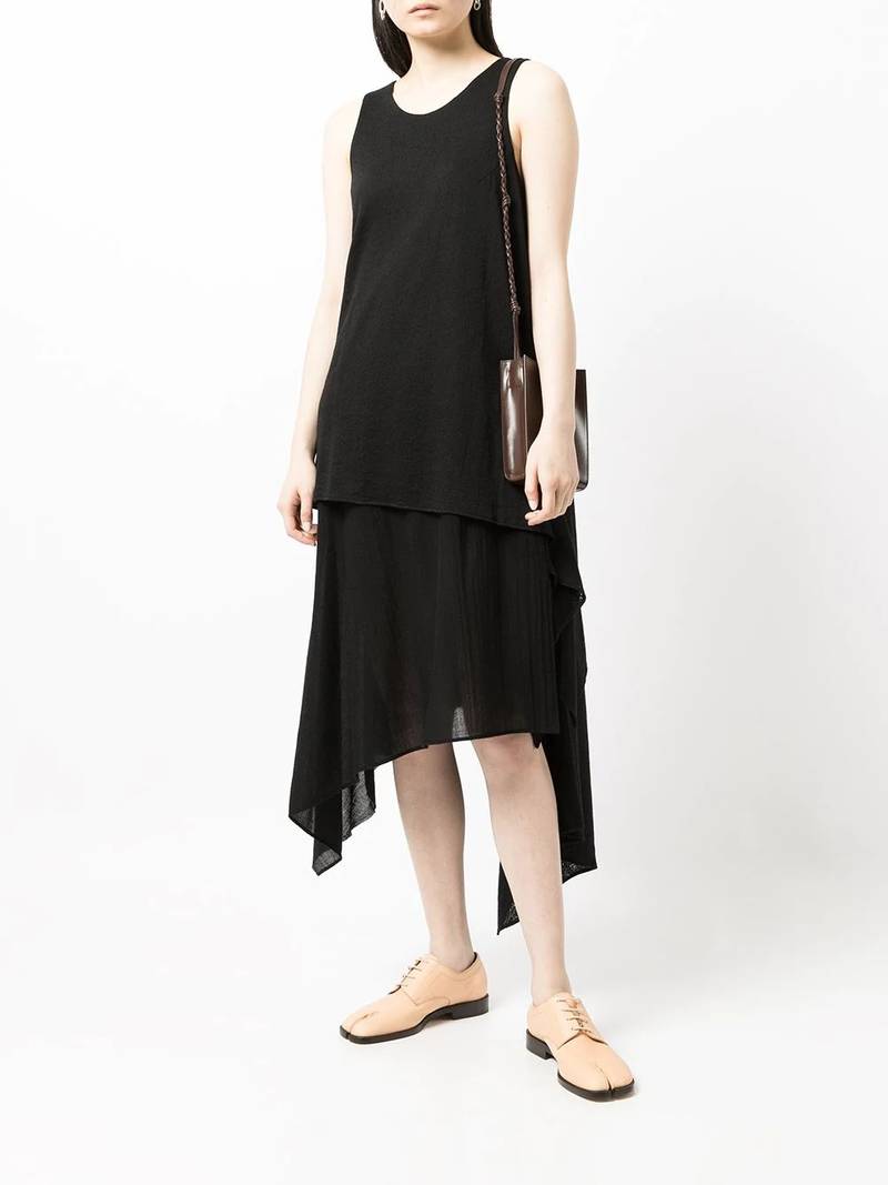Forme D'Expression layered-detail asymmetric dress outlook